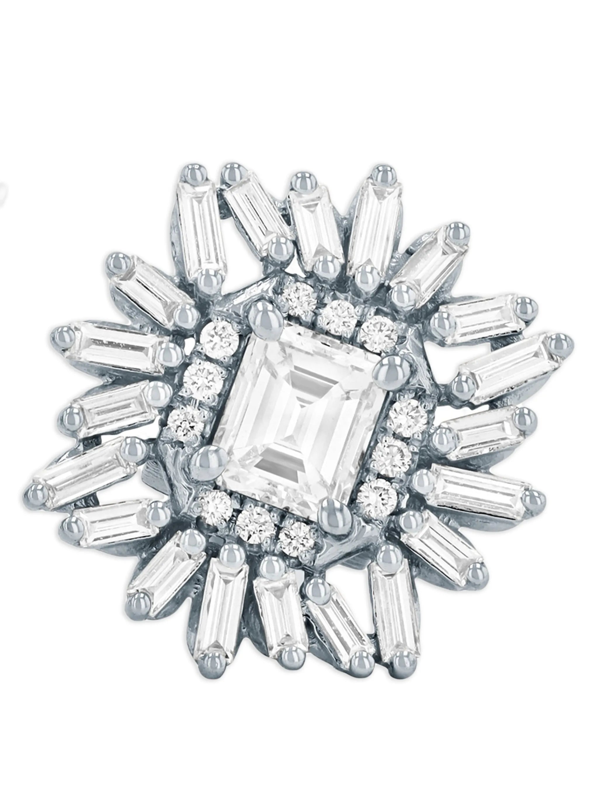 diamond-embellishsment earrings
