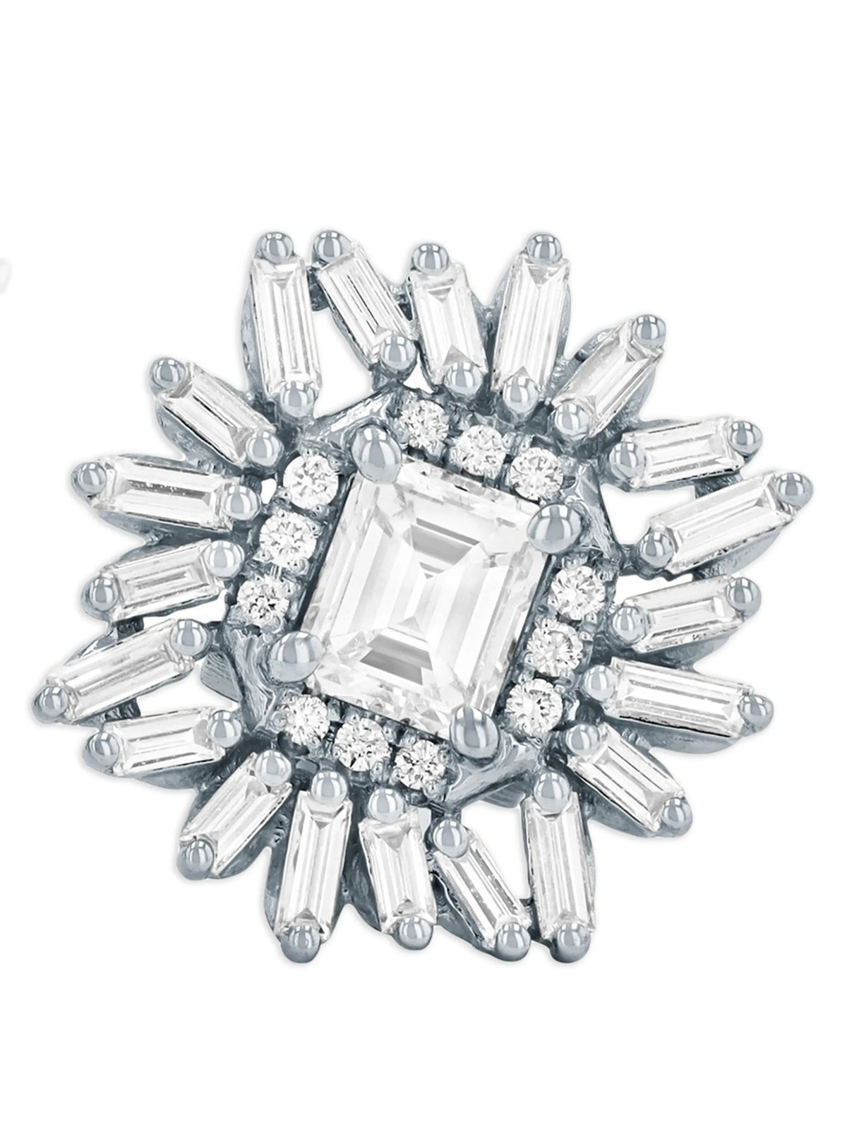 diamond-embellishsment earrings