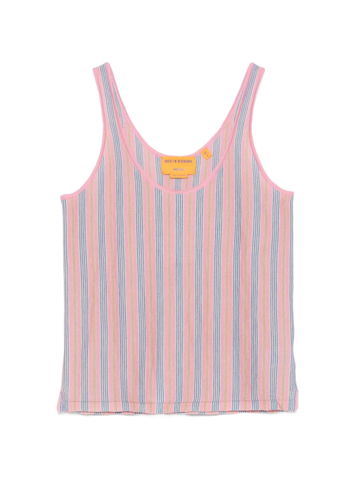 stripe-pattern tank top