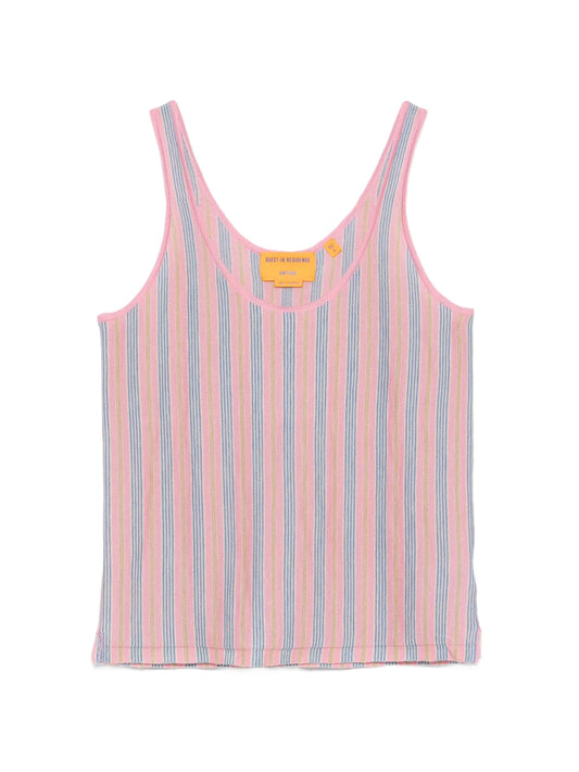 stripe-pattern tank top