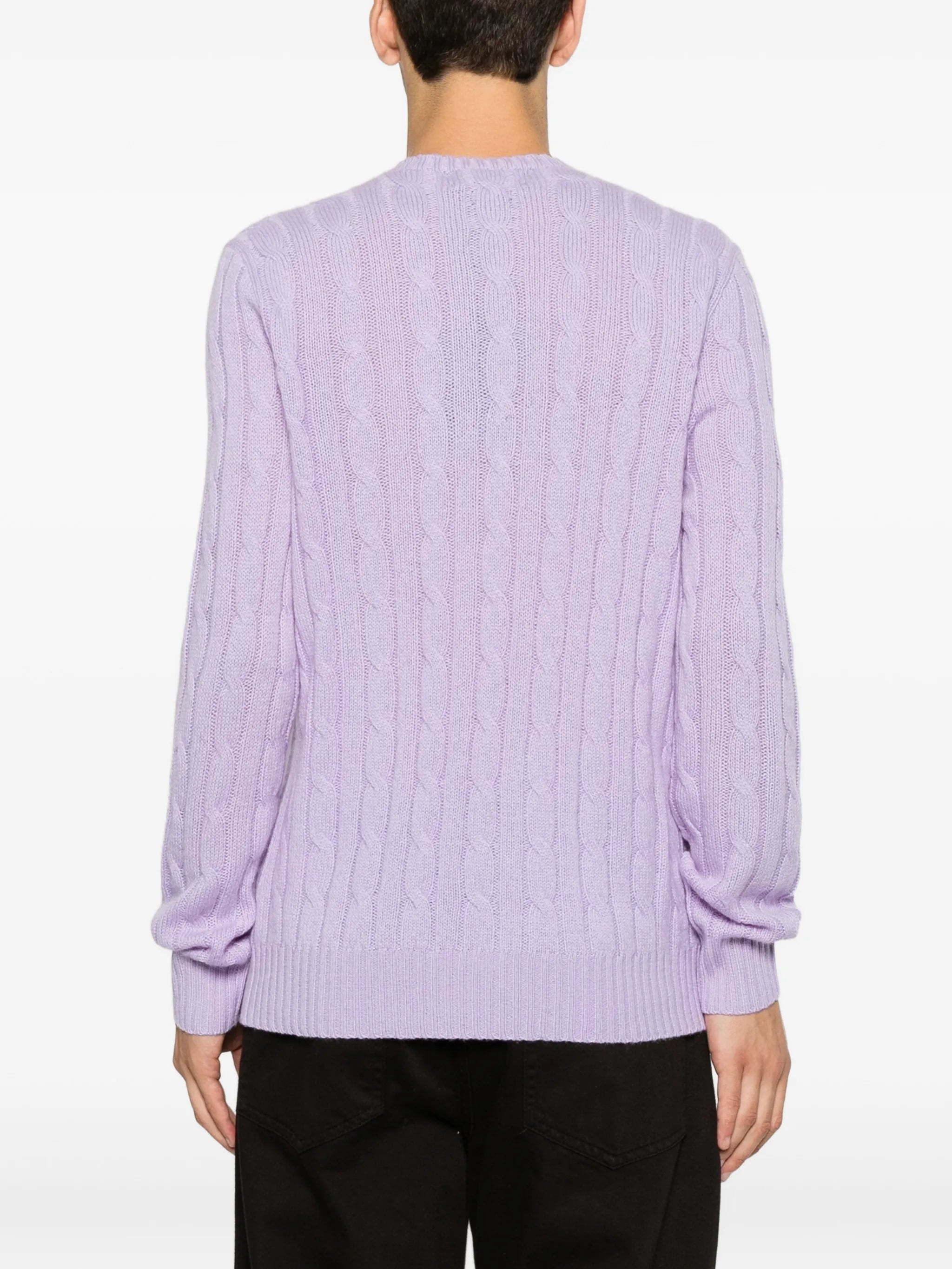cable-knit jumper