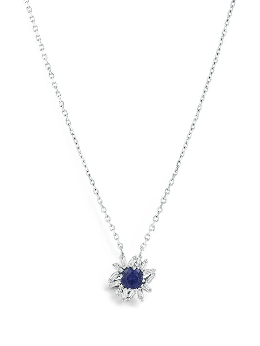 One of a Kind sapphire and diamond necklace