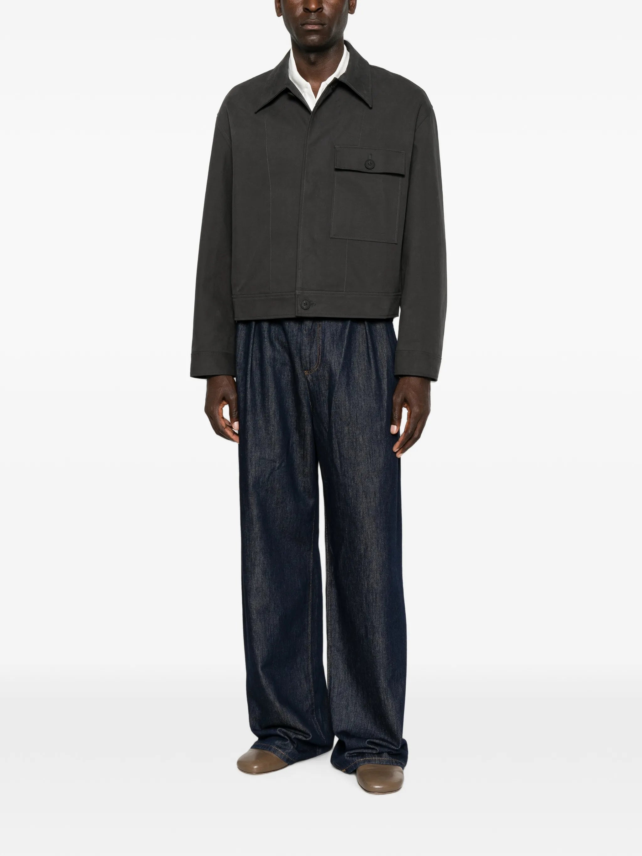 Drey chest-pocket overshirt