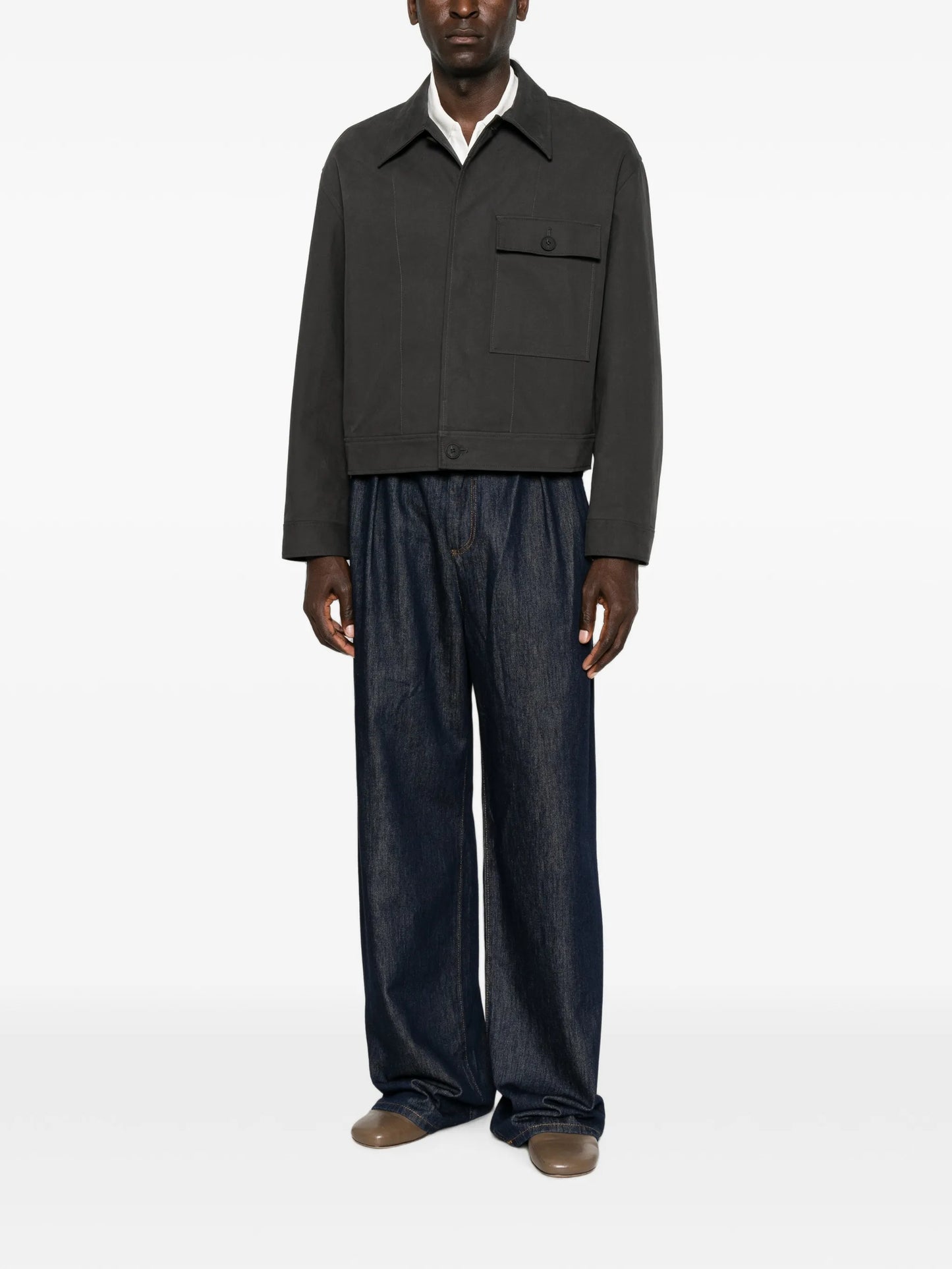 Drey chest-pocket overshirt