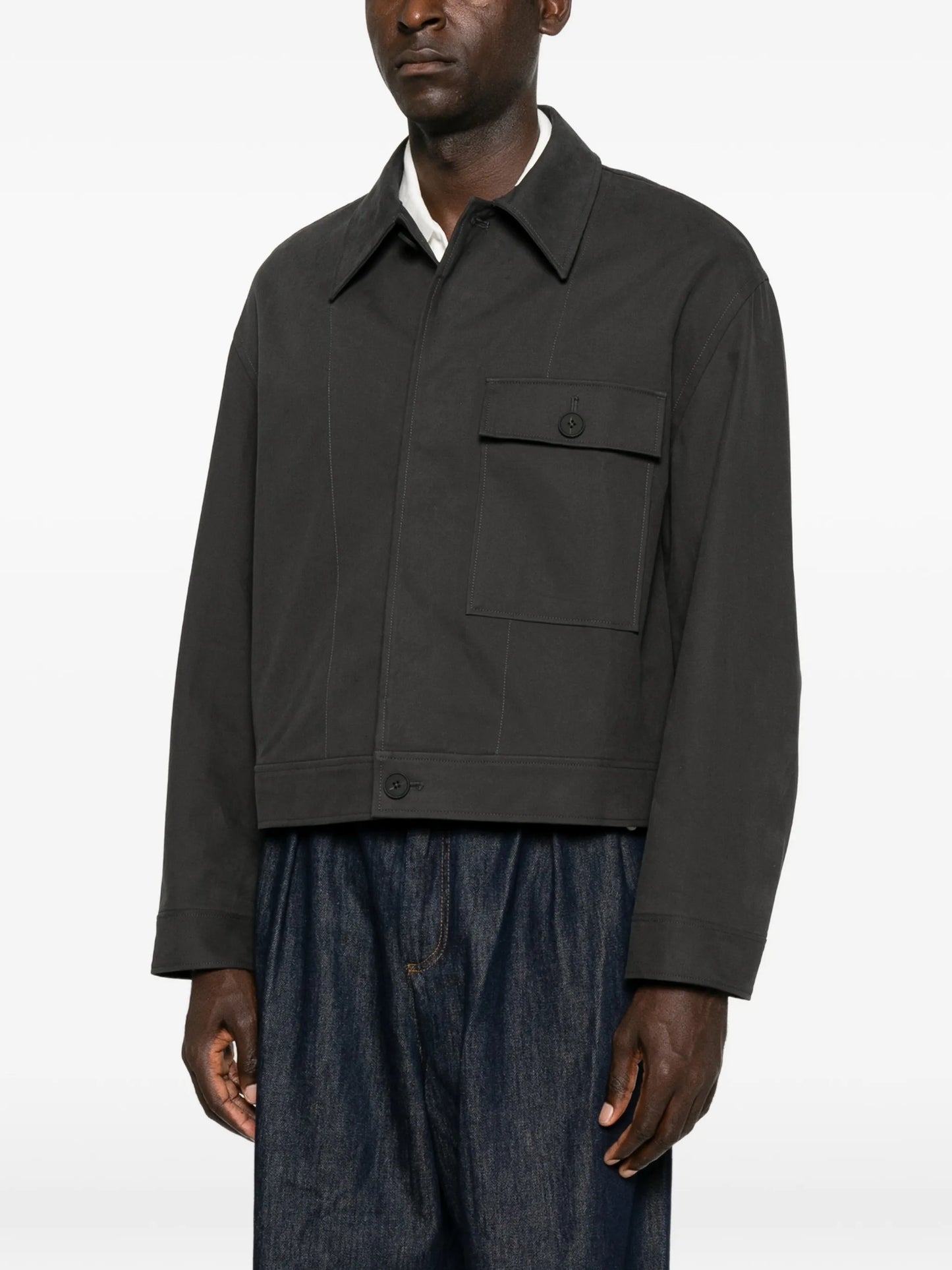 Drey chest-pocket overshirt