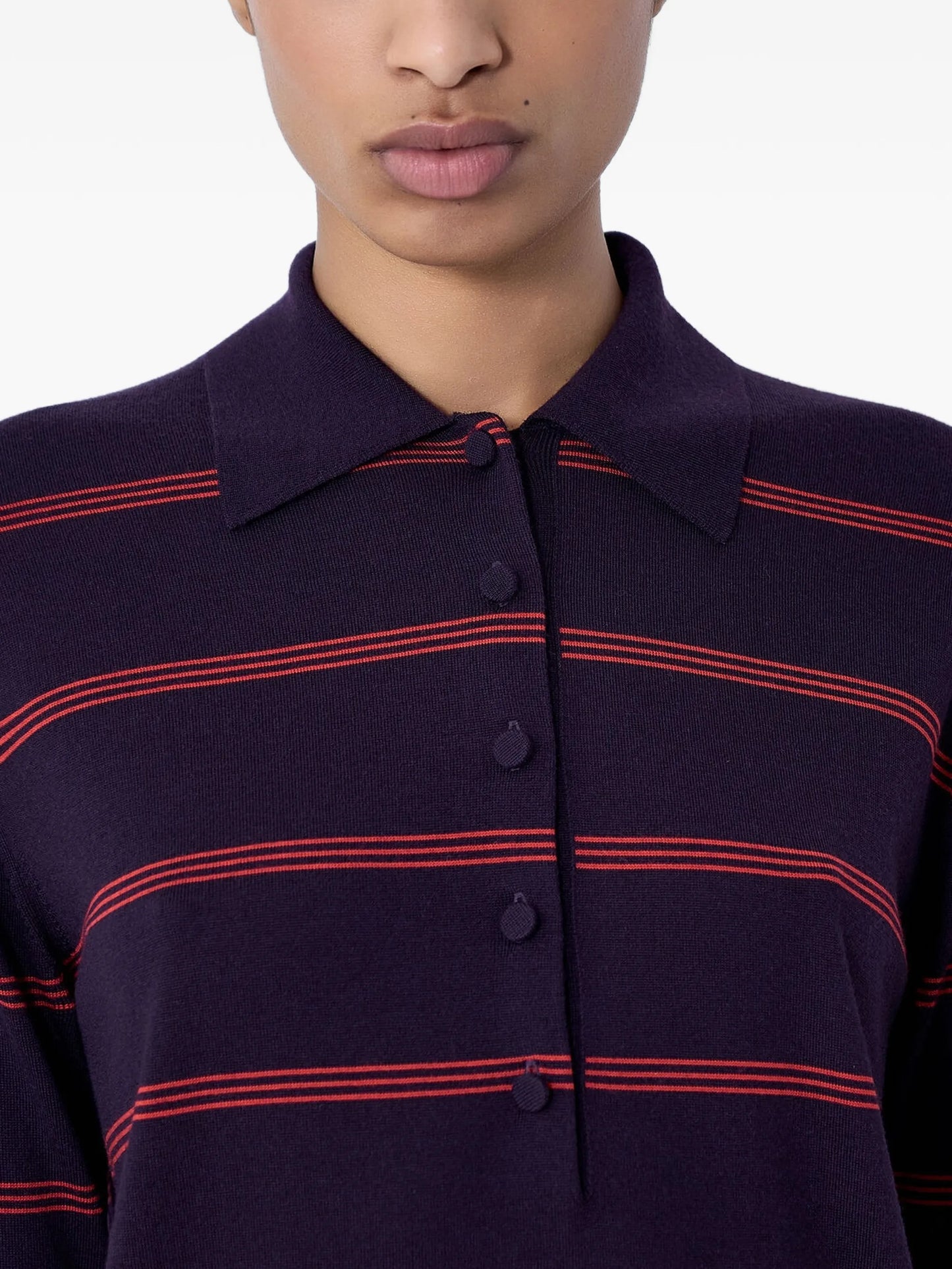 striped polo top