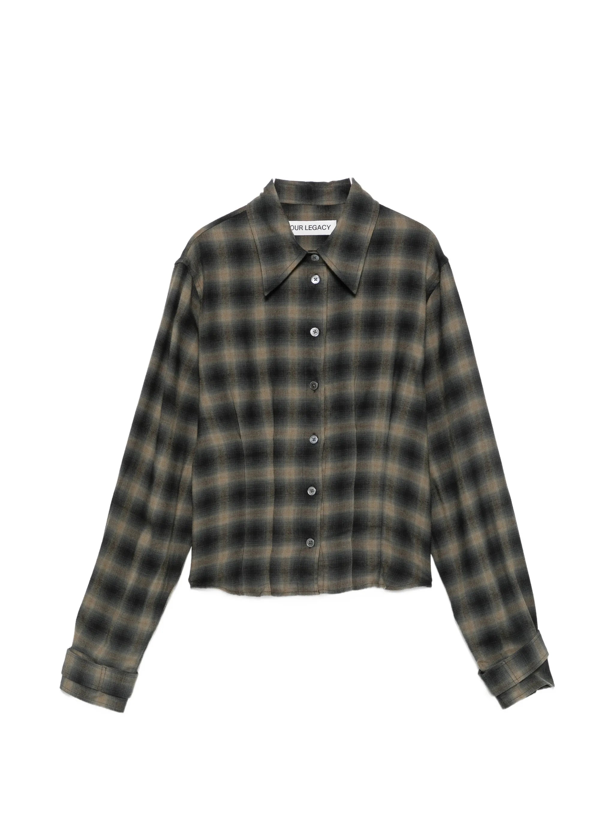 Envelop check-print shirt