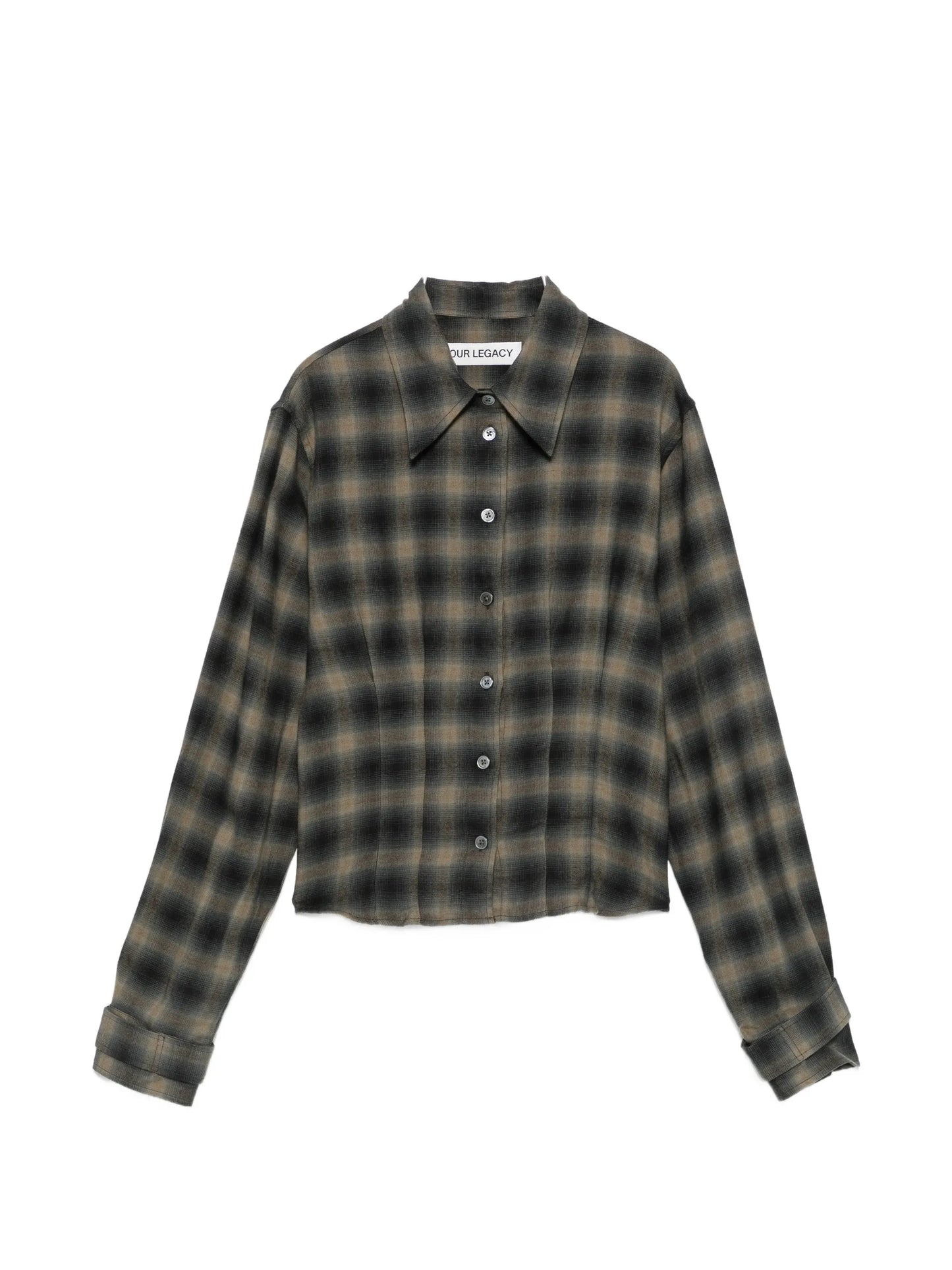 Envelop check-print shirt