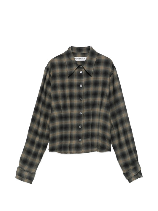 Envelop check-print shirt