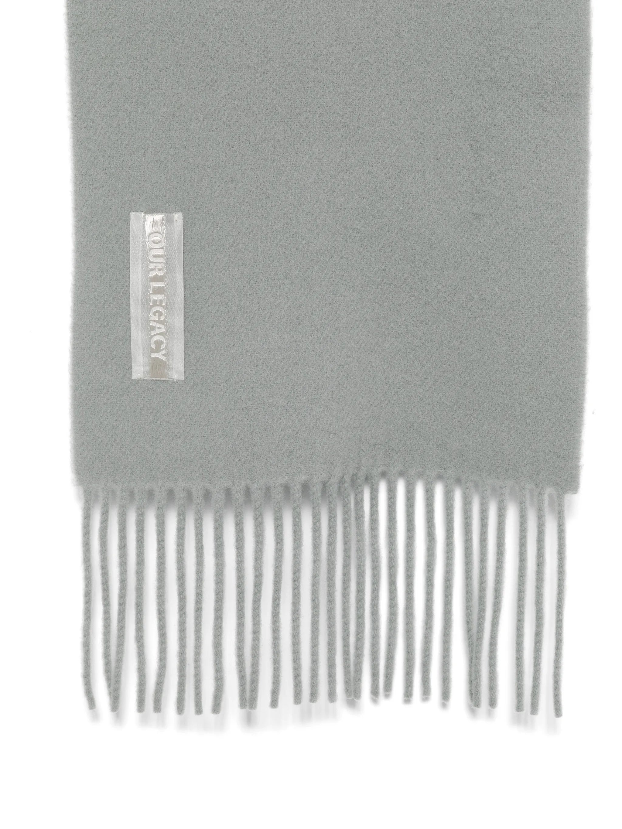Estate fringed wool scarf