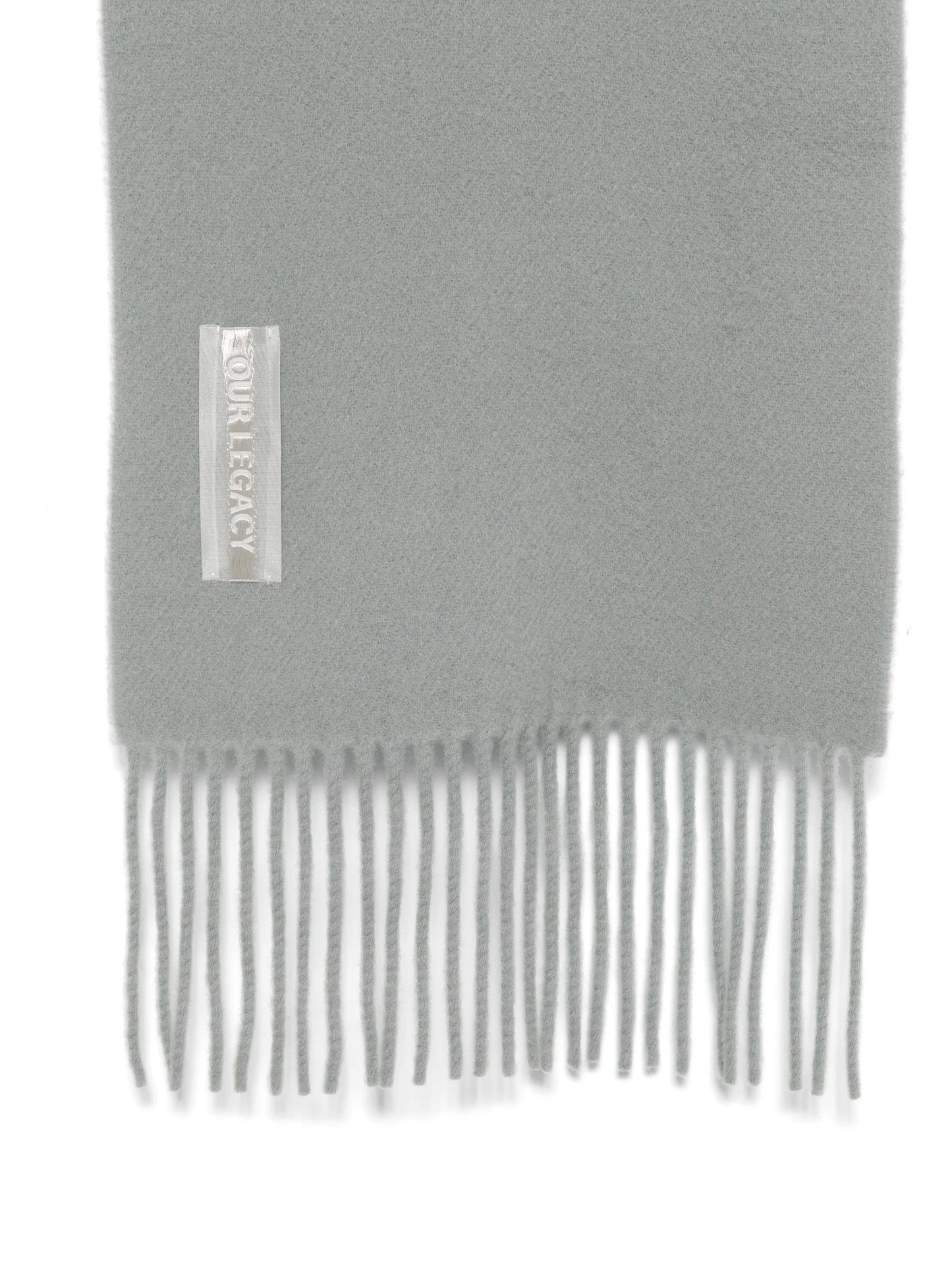 Estate fringed wool scarf