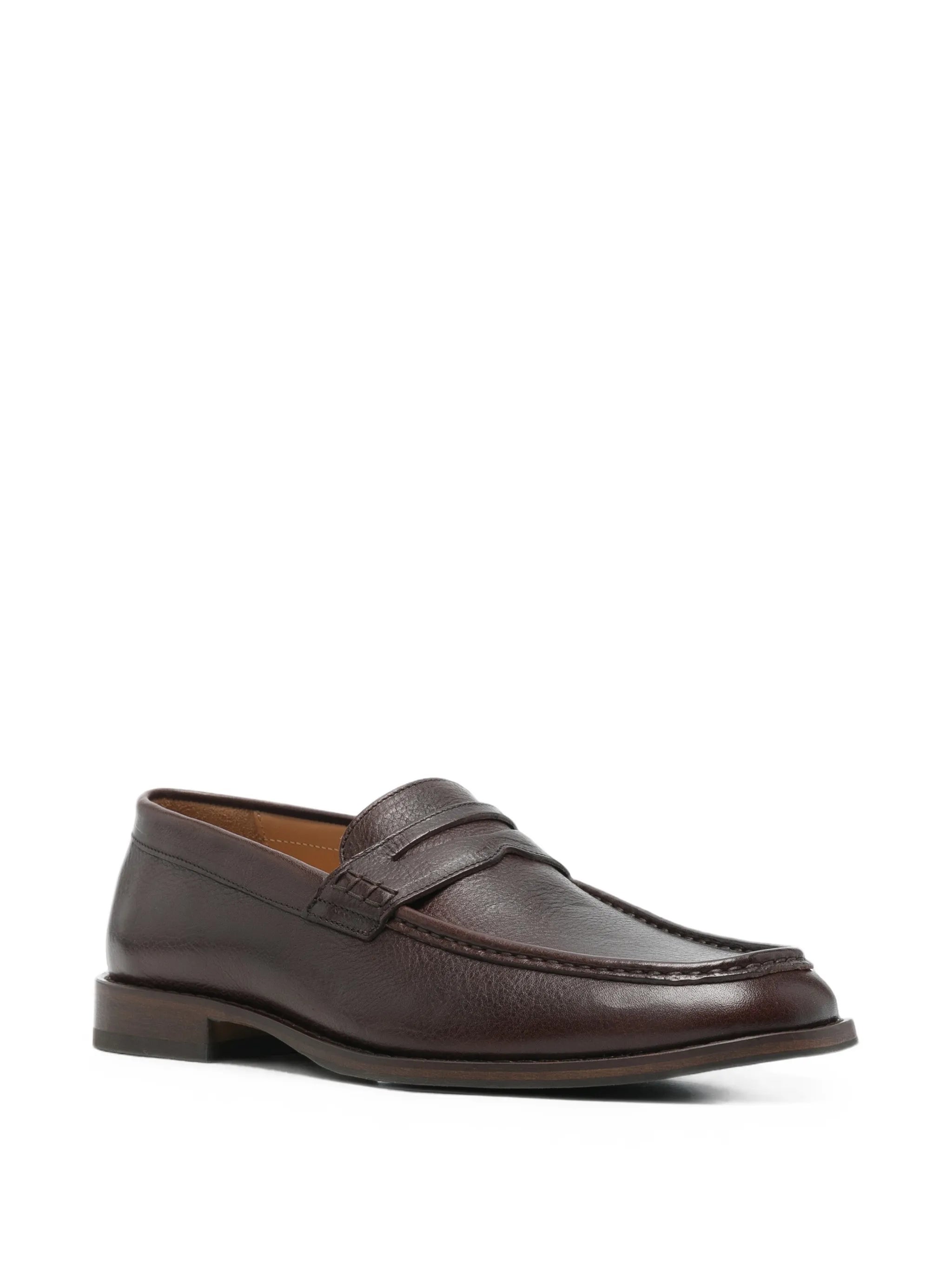 Light leather loafers