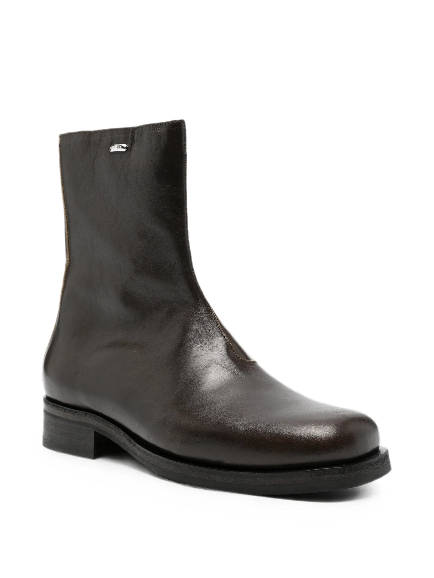 Camion leather biker boots