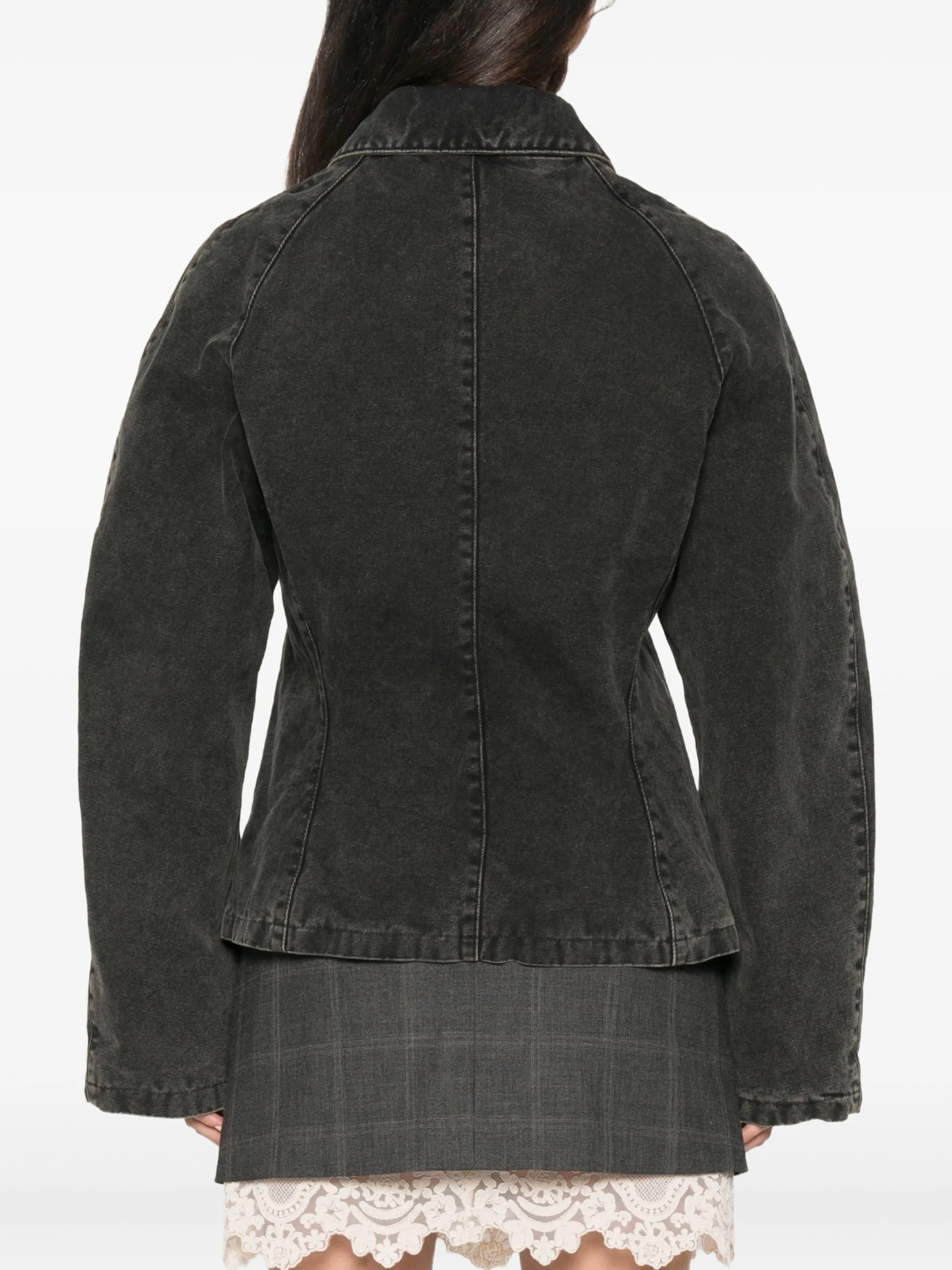Cinched denim jacket