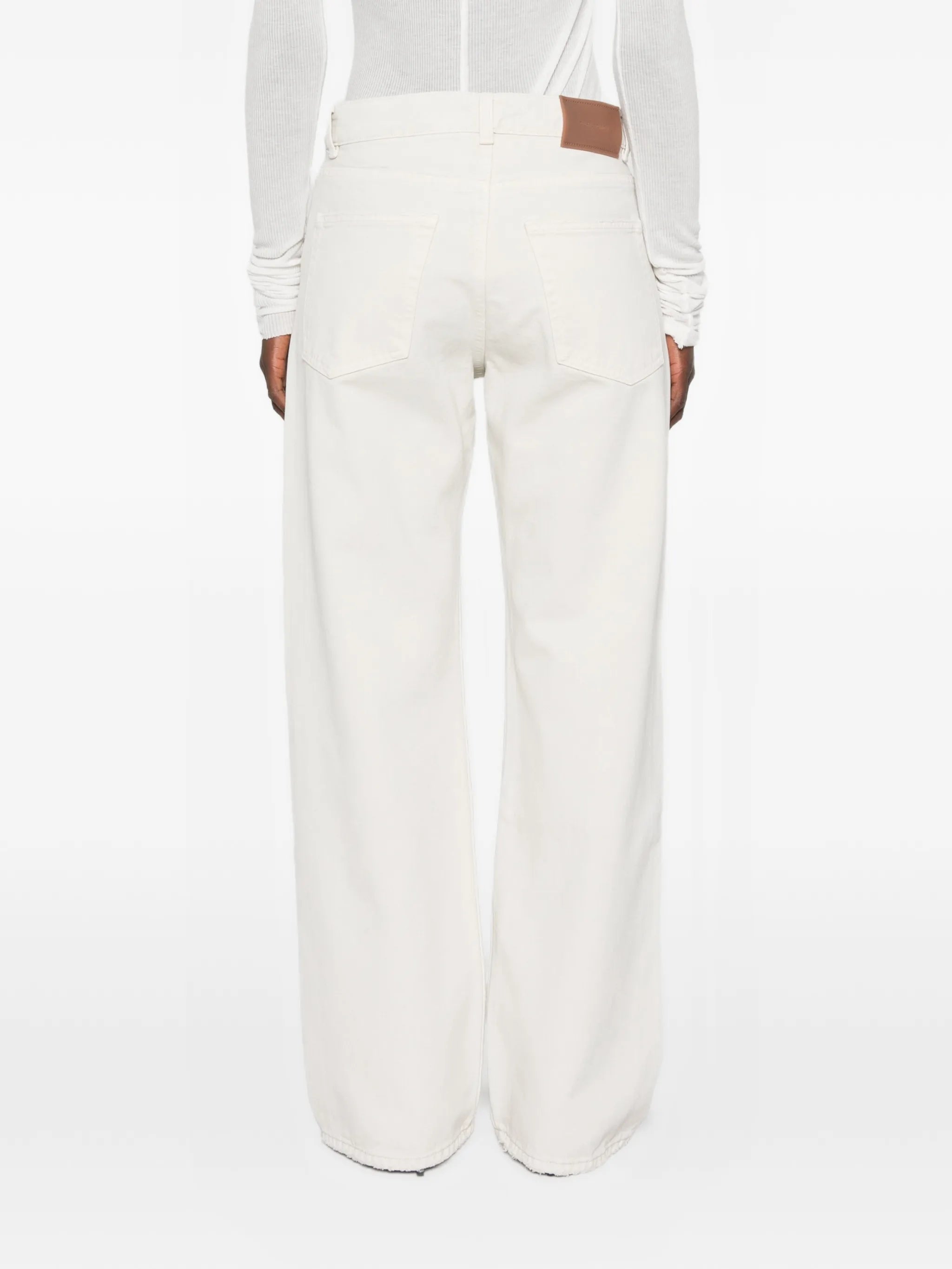 full cut straight-leg jeans