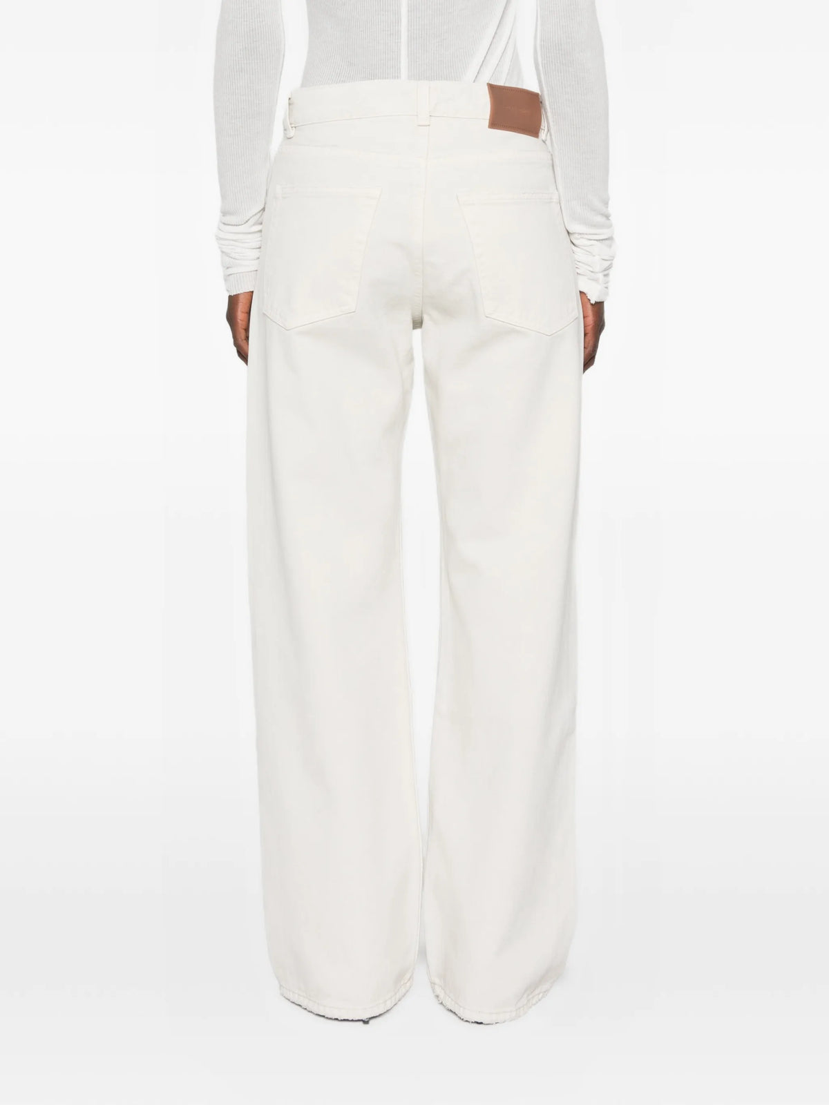 full cut straight-leg jeans