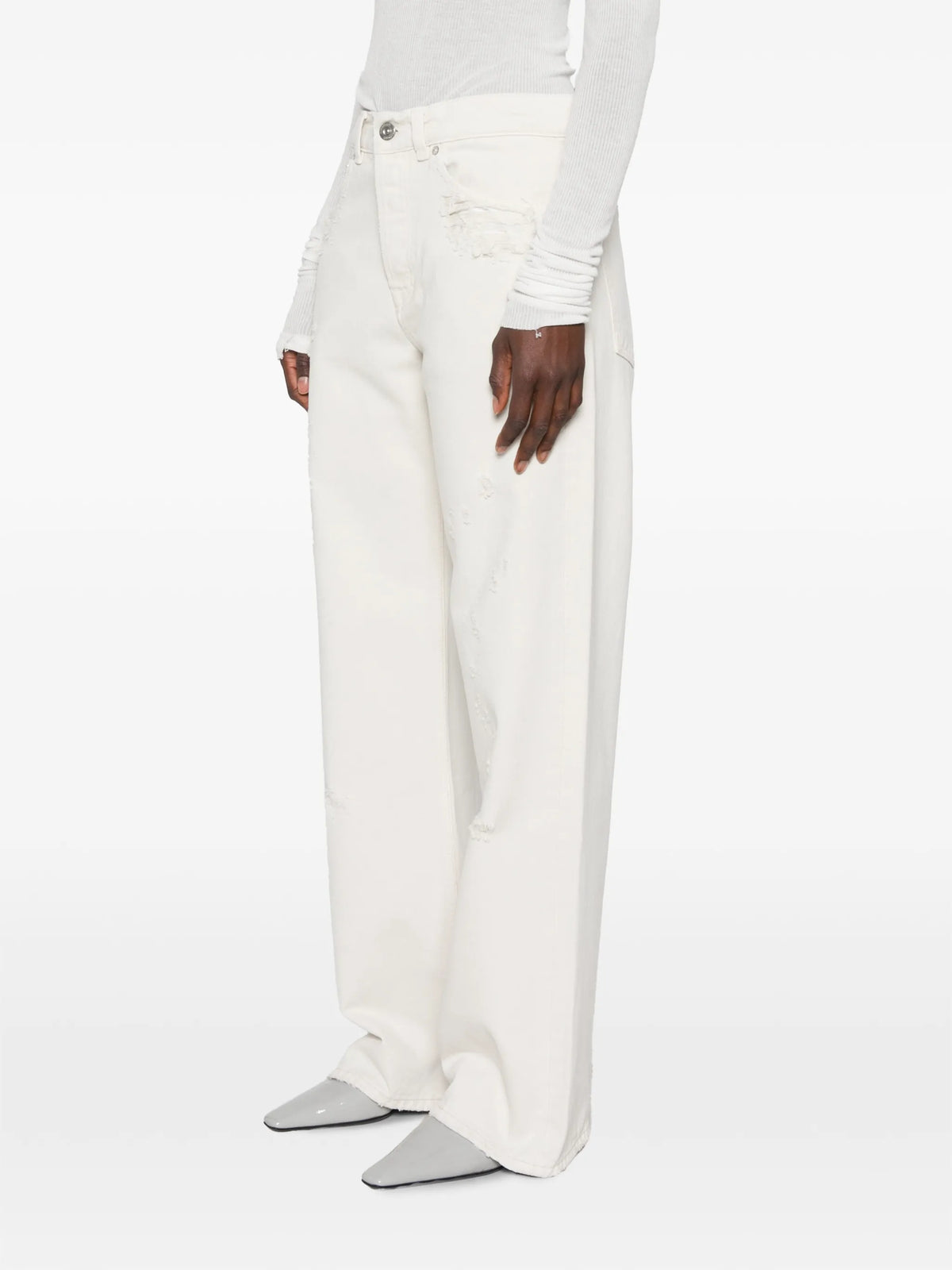 full cut straight-leg jeans