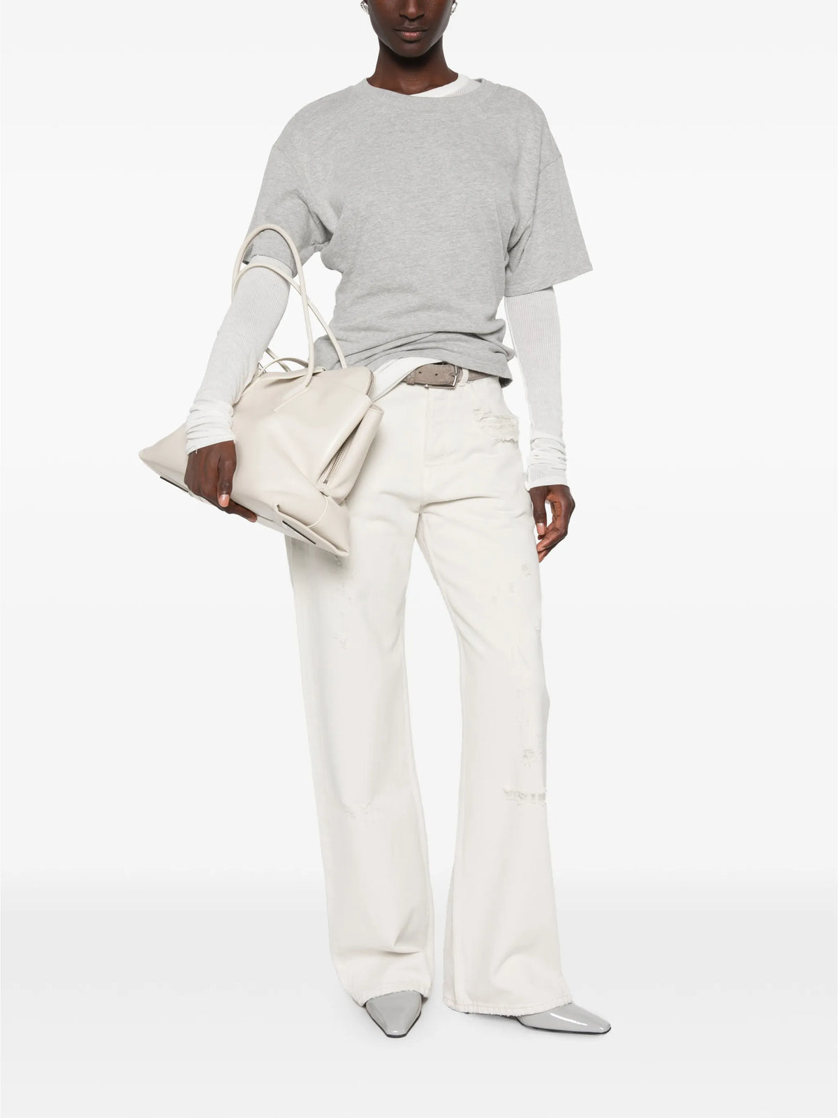 full cut straight-leg jeans