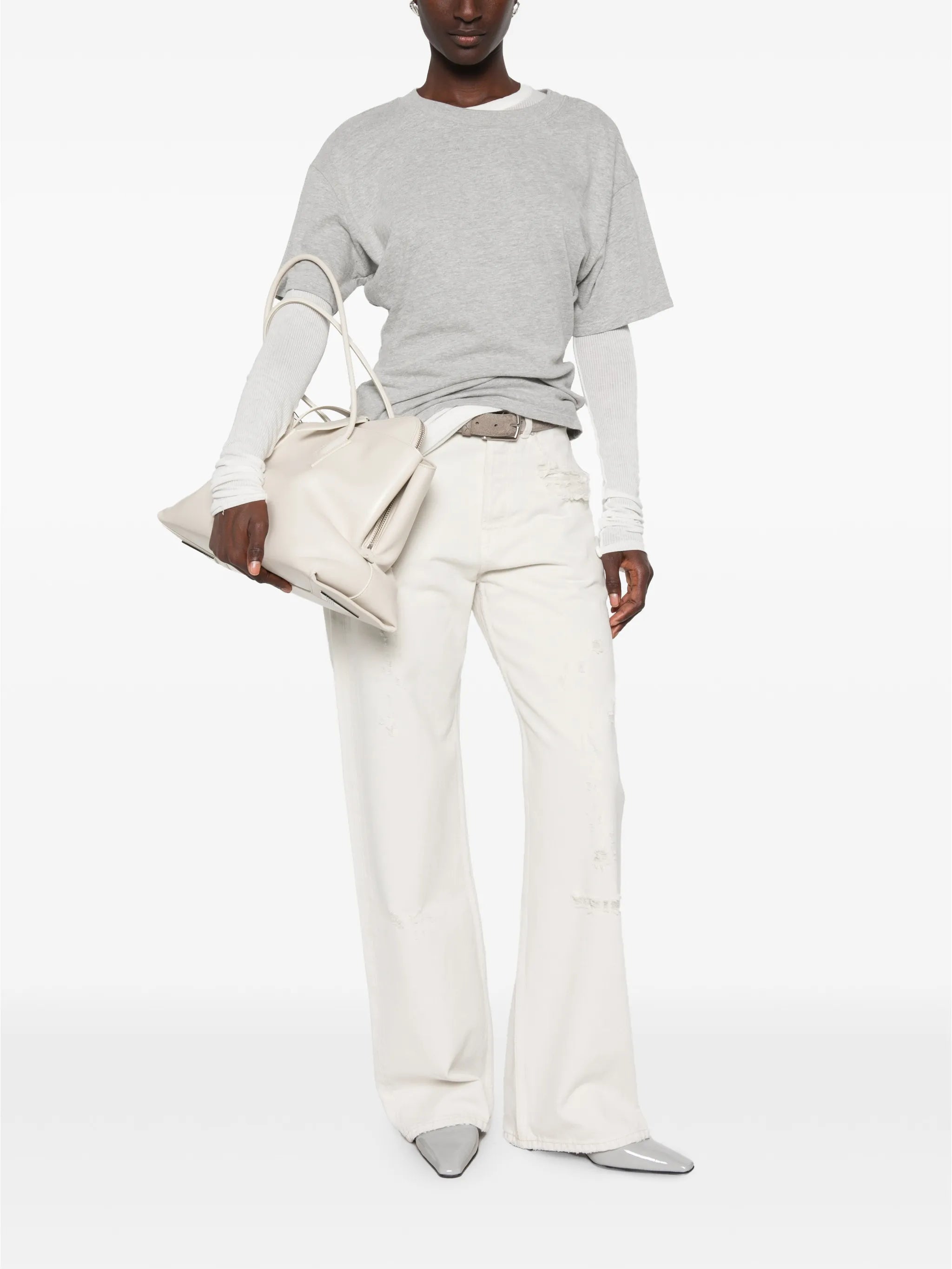 full cut straight-leg jeans