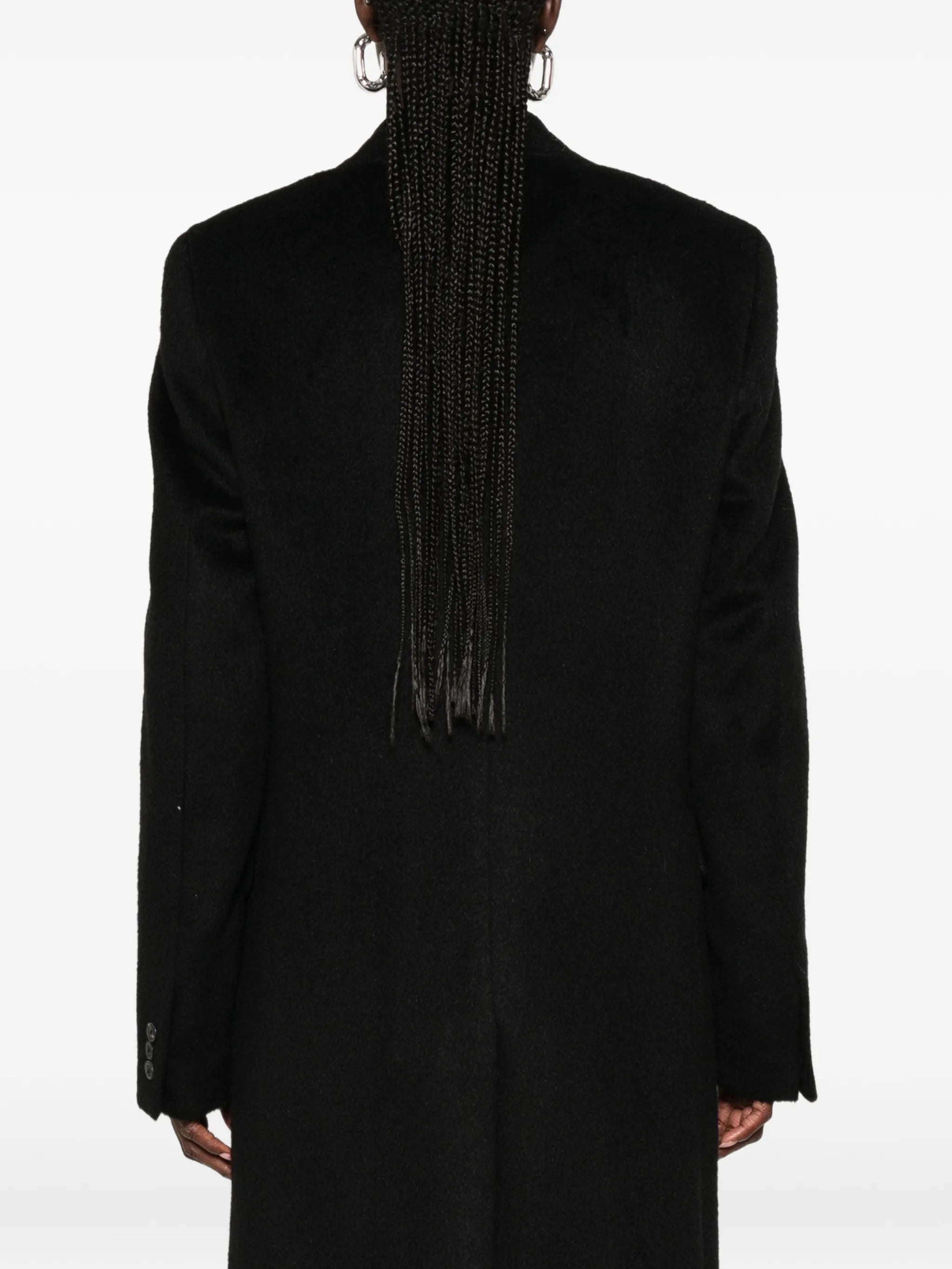 Manta peak-lapel coat