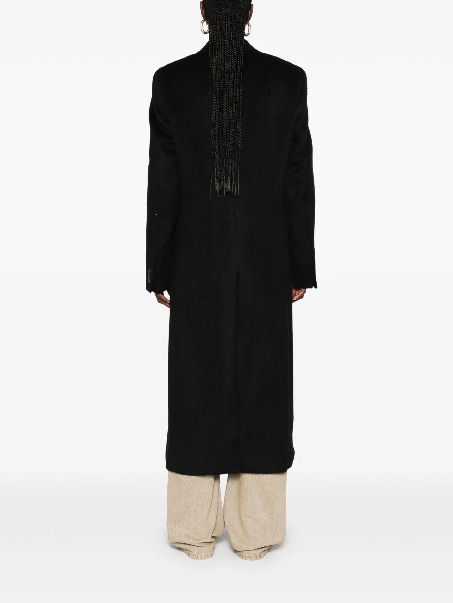 Manta single-breasted coat