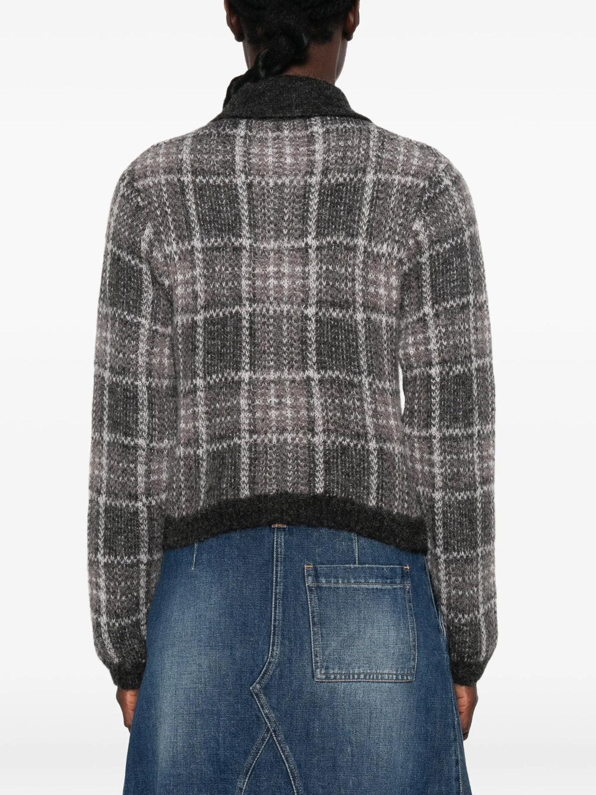 Mazzy check-pattern cardigan