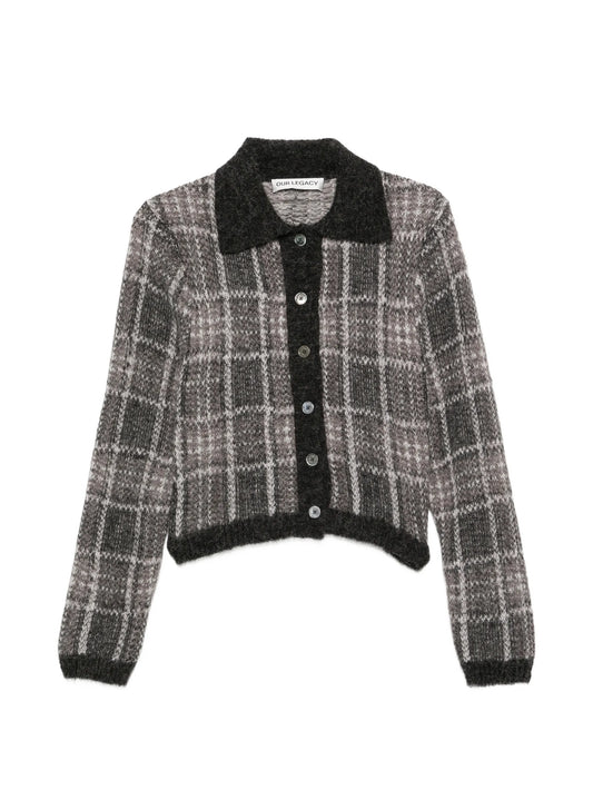 Mazzy check-pattern cardigan