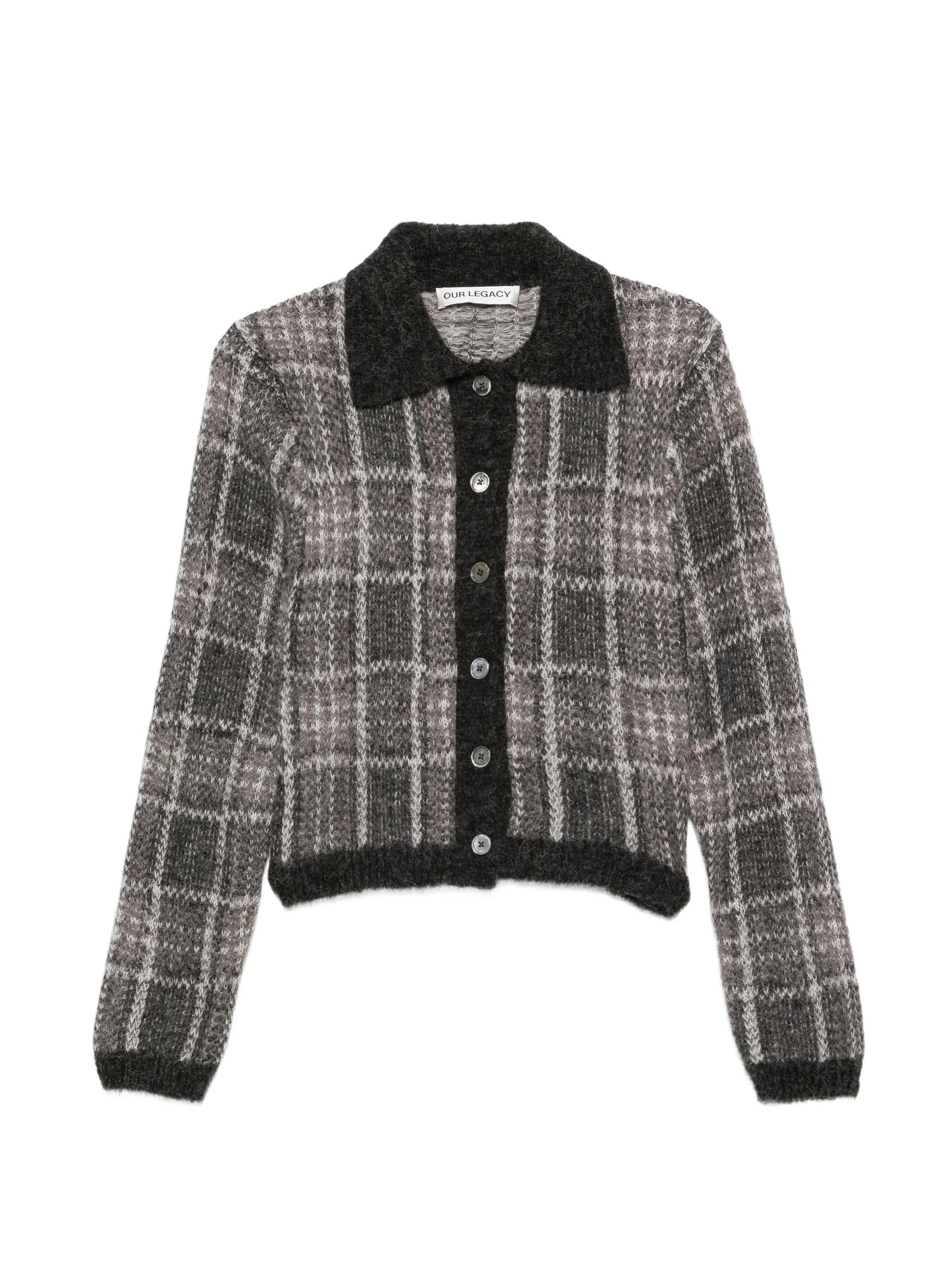 Mazzy check-pattern cardigan