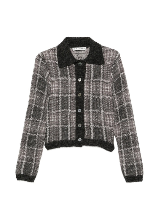 Mazzy check-pattern cardigan