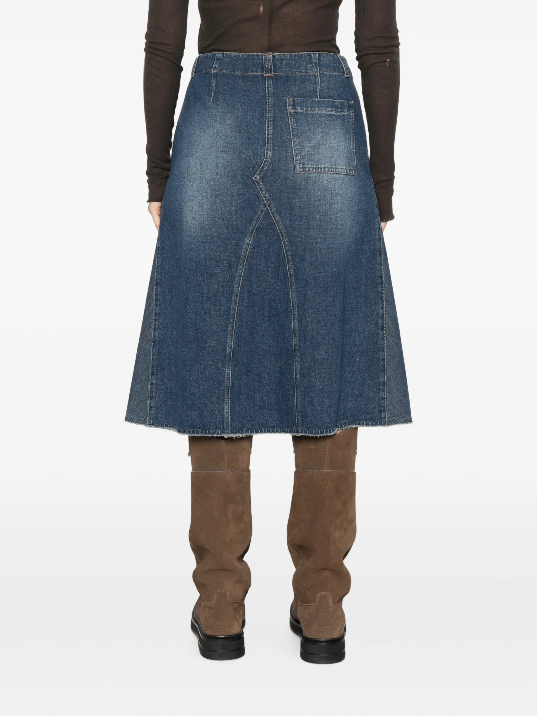 Rift paneled skirt