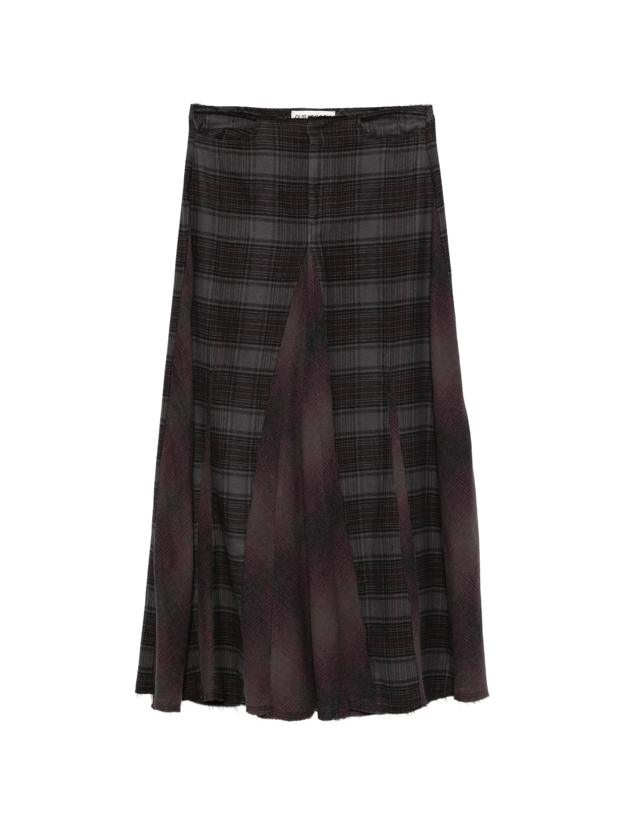 Rebel check maxi skirt
