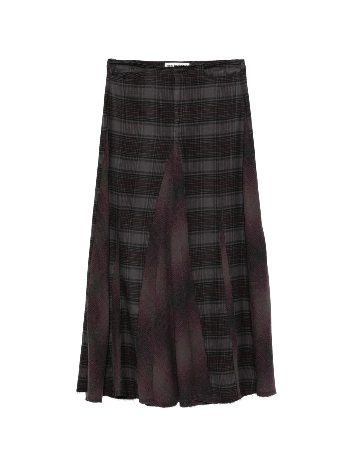 Rebel check maxi skirt
