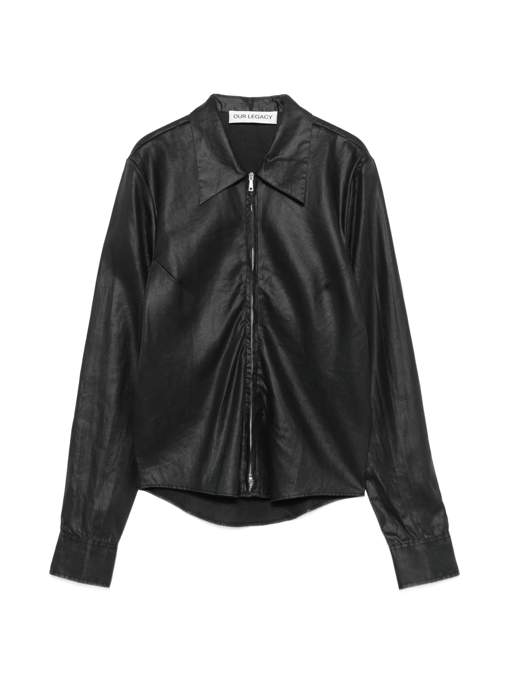 slim zip shirt