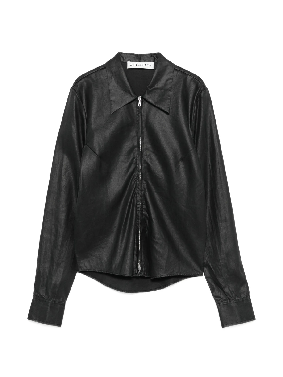 slim zip shirt