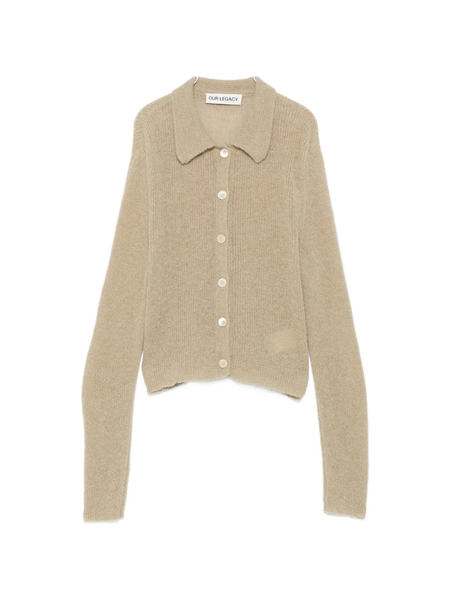 Mazzy polo-collar cardigan