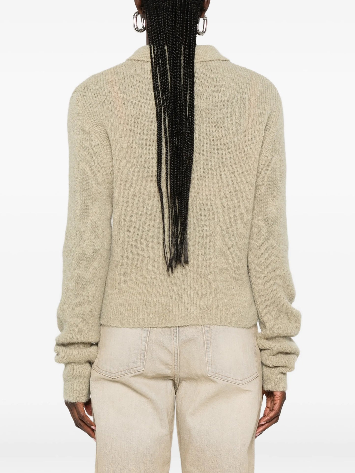 Mazzy polo-collar cardigan
