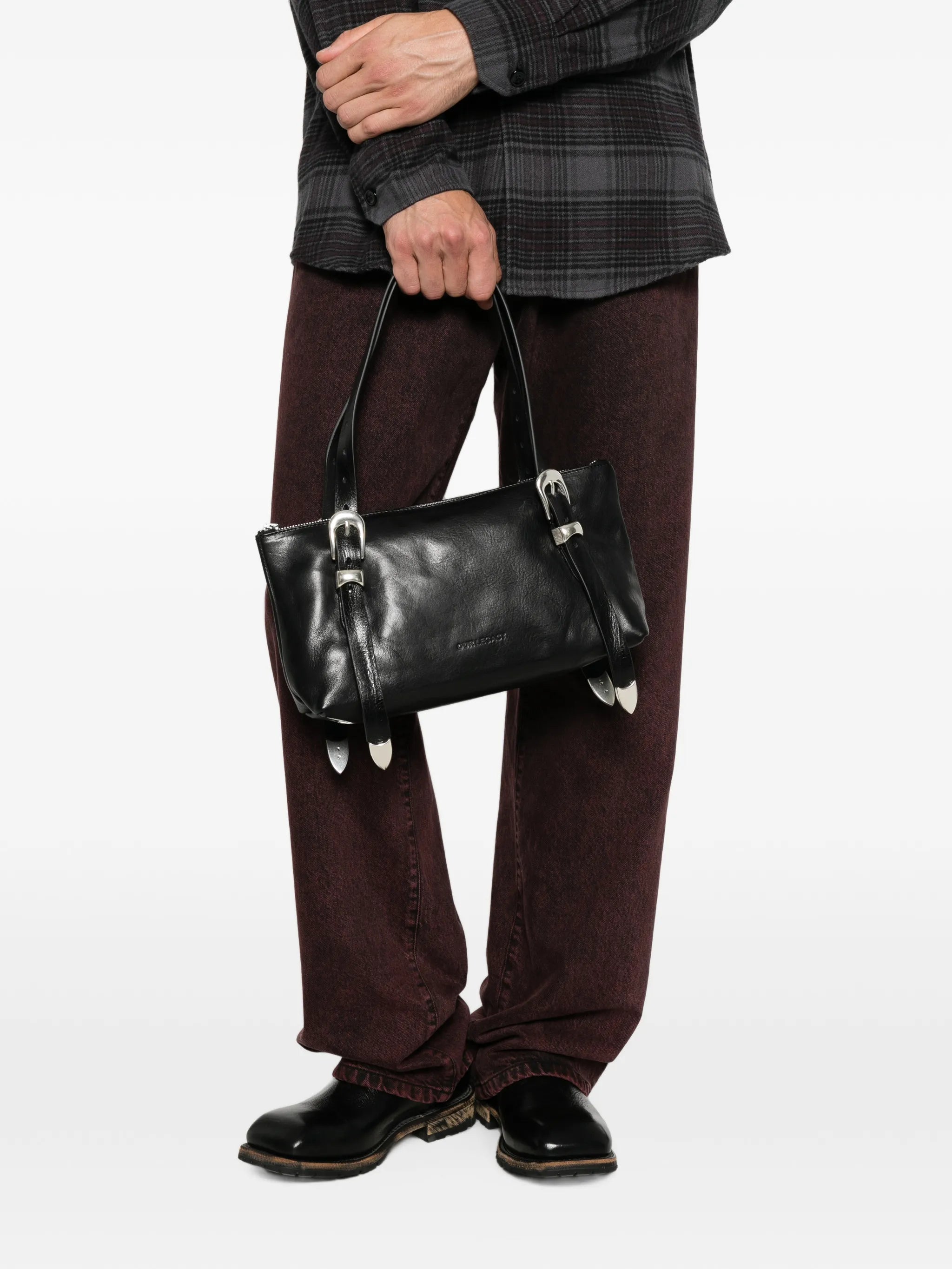Forever buckle-detail shoulder bag