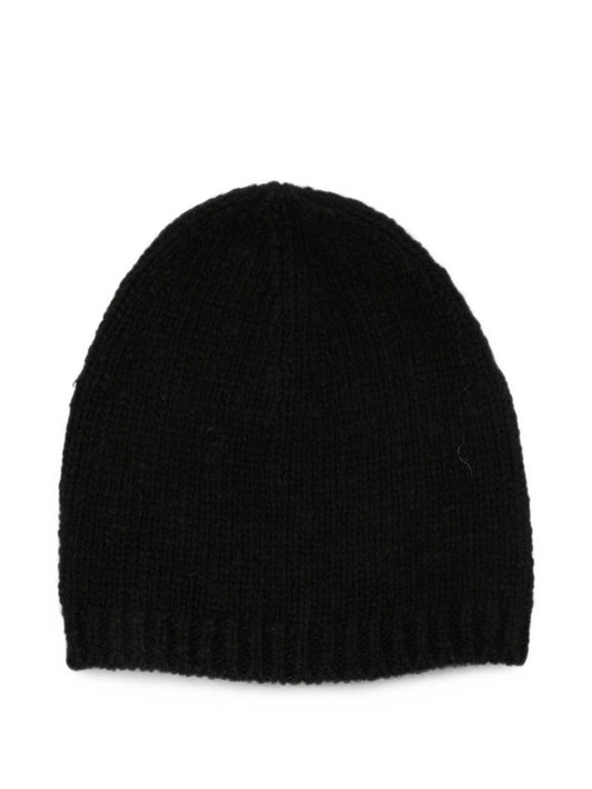 black beanie hat