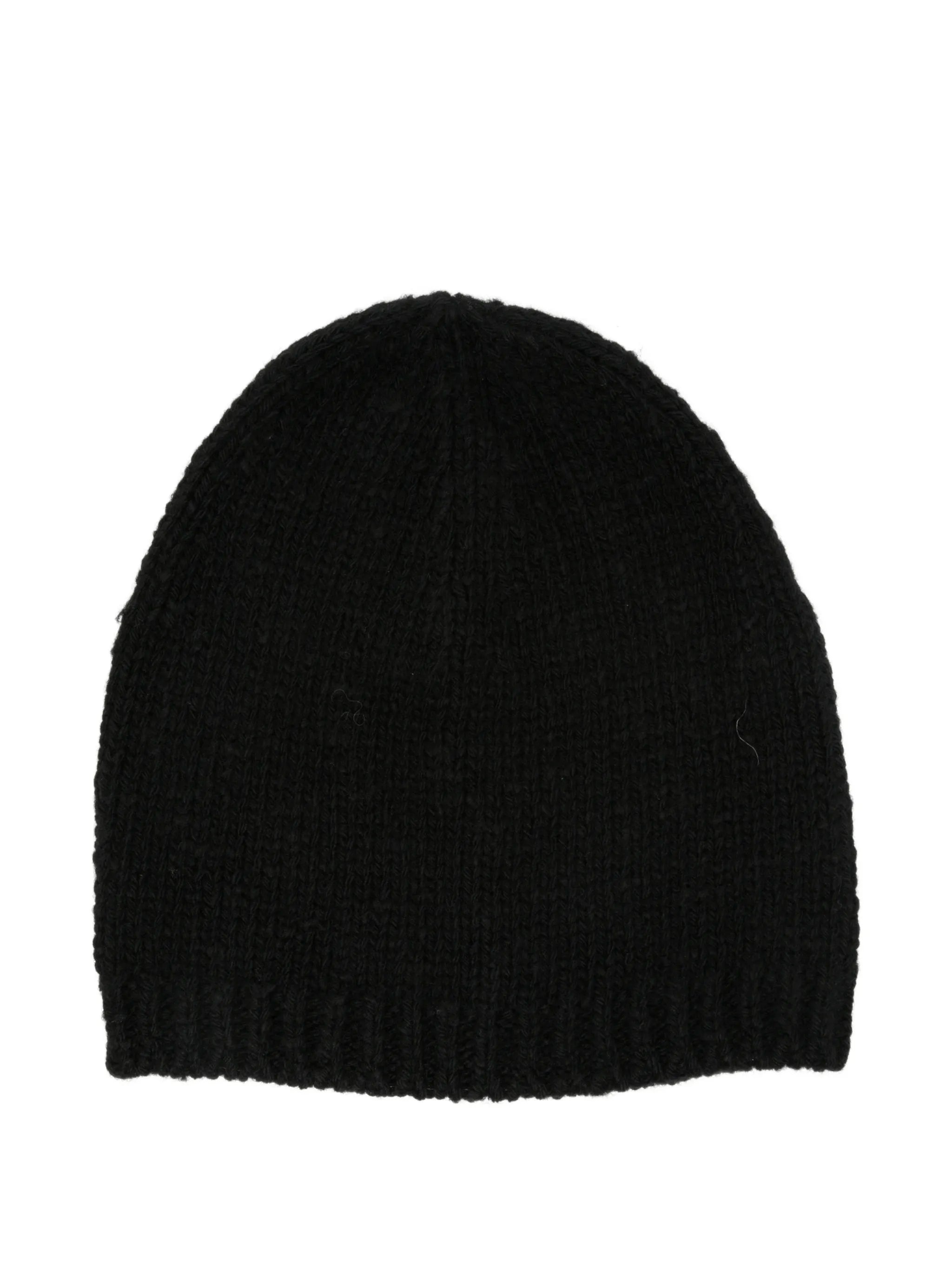 black beanie hat