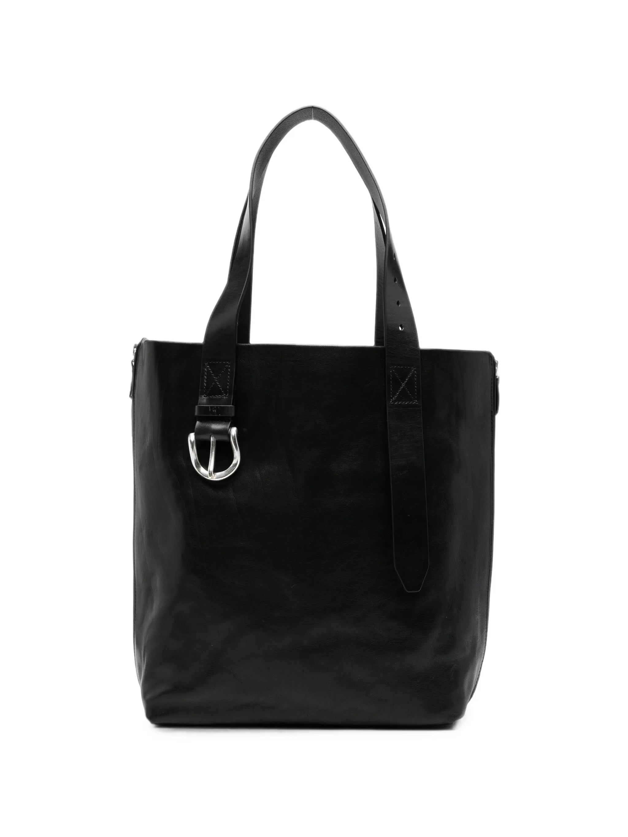 Throttle leather tote bag