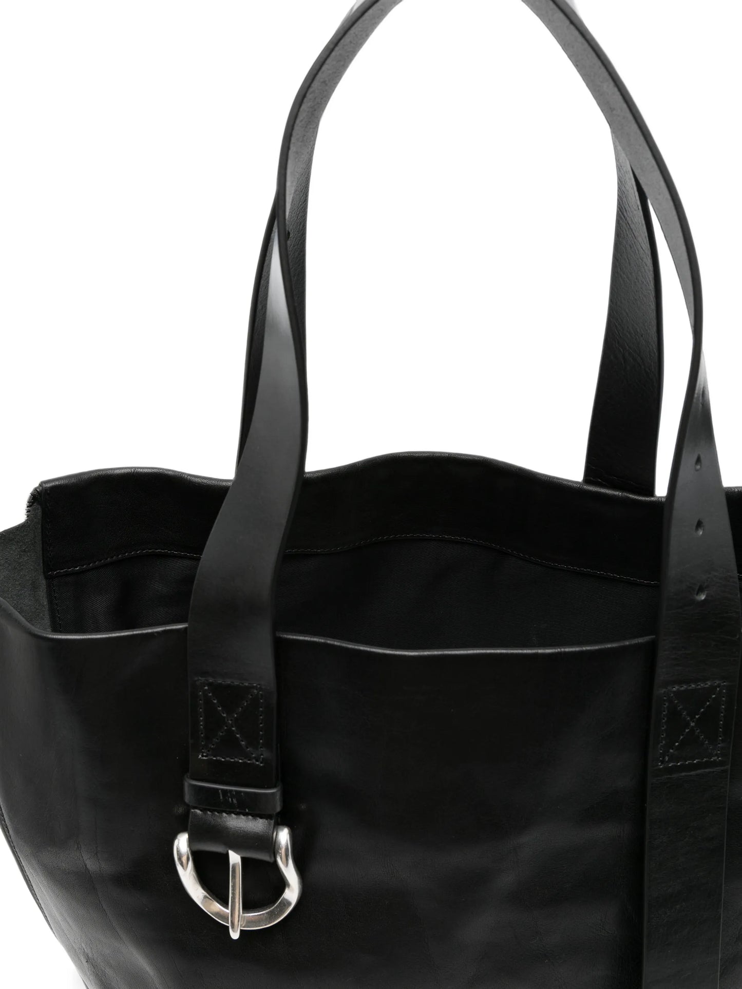 Throttle leather tote bag