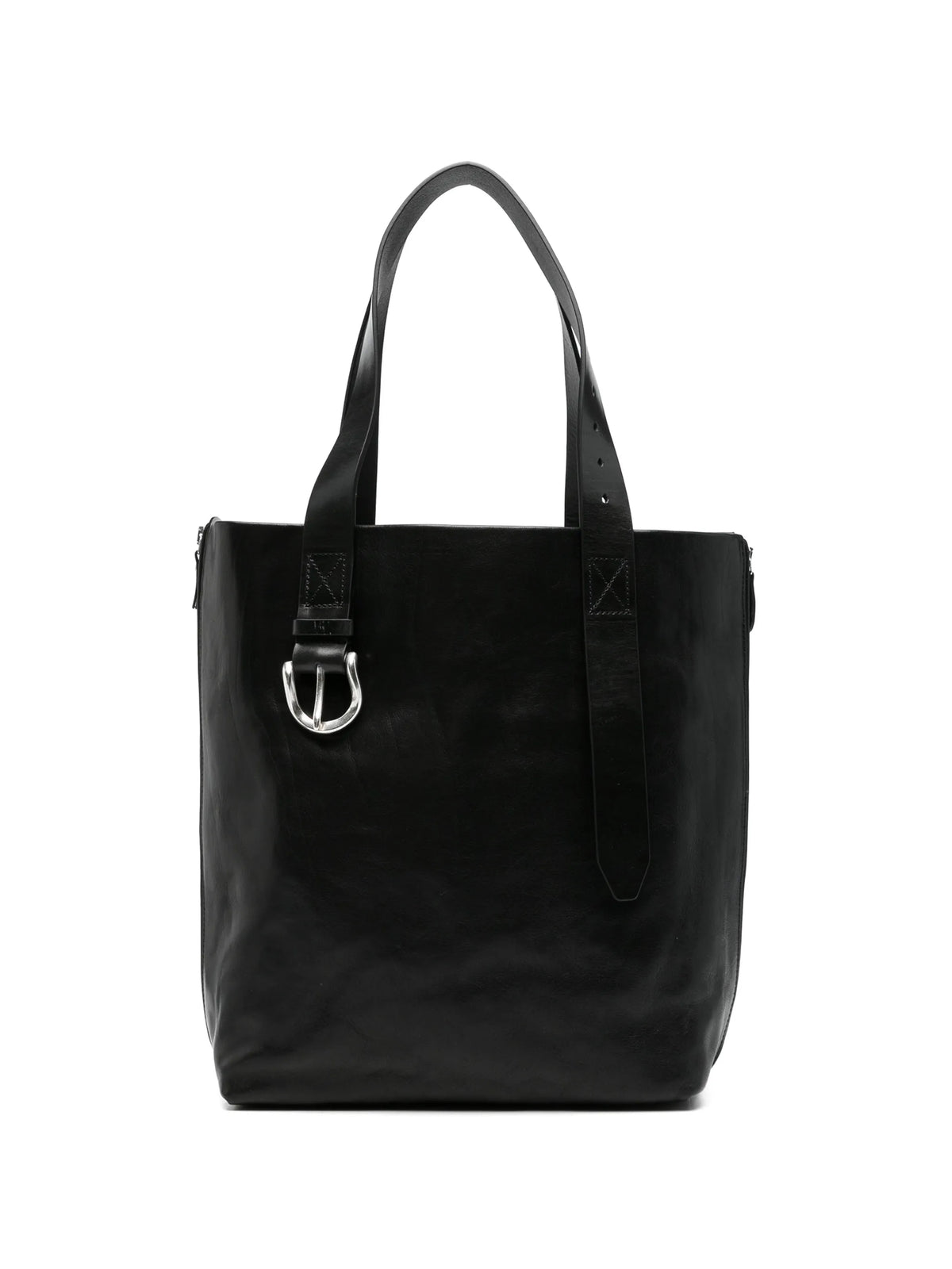 Throttle leather tote bag