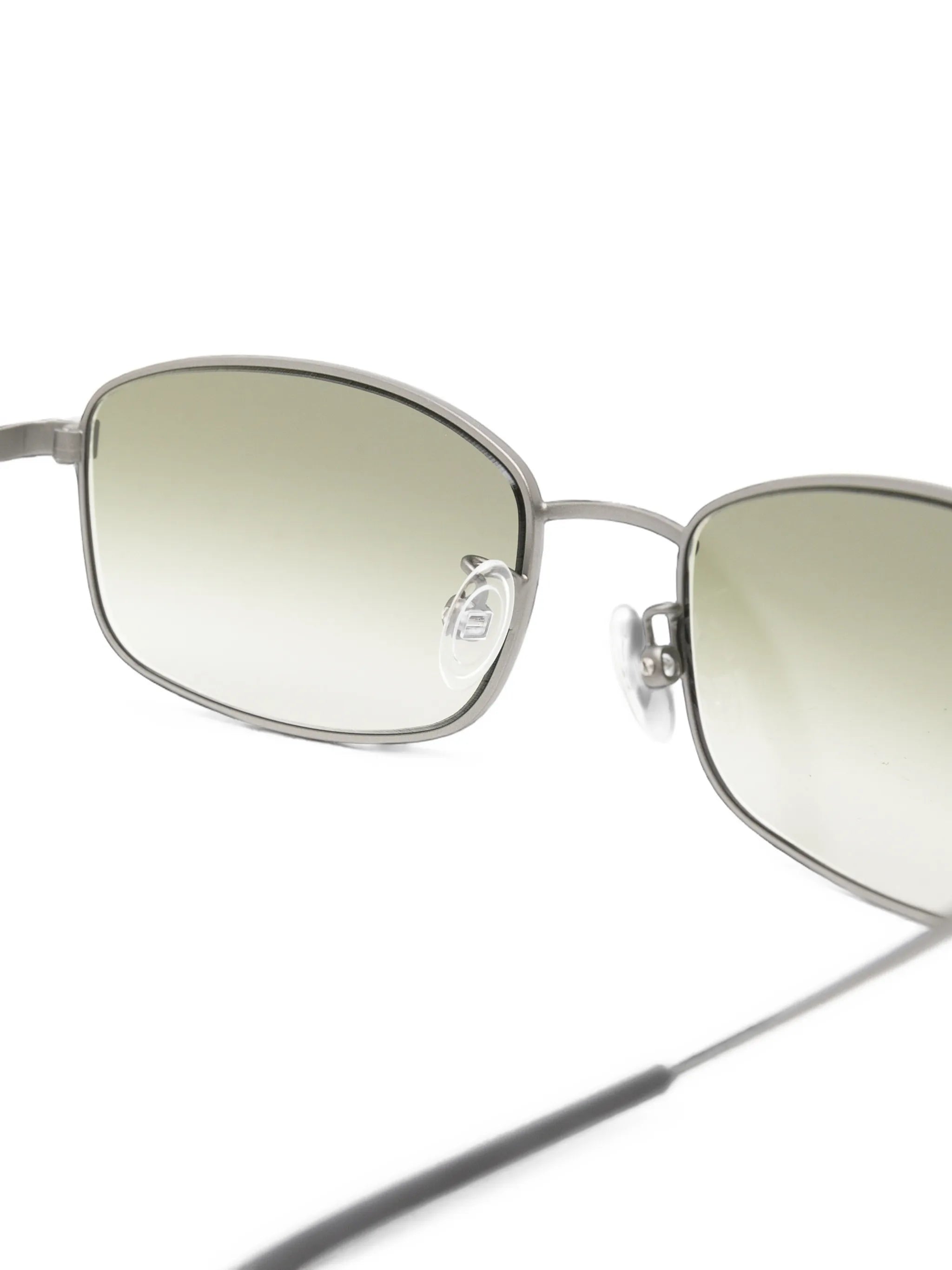 Librarian rectangle-frame sunglasses