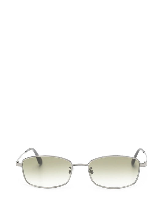 Librarian rectangle-frame sunglasses