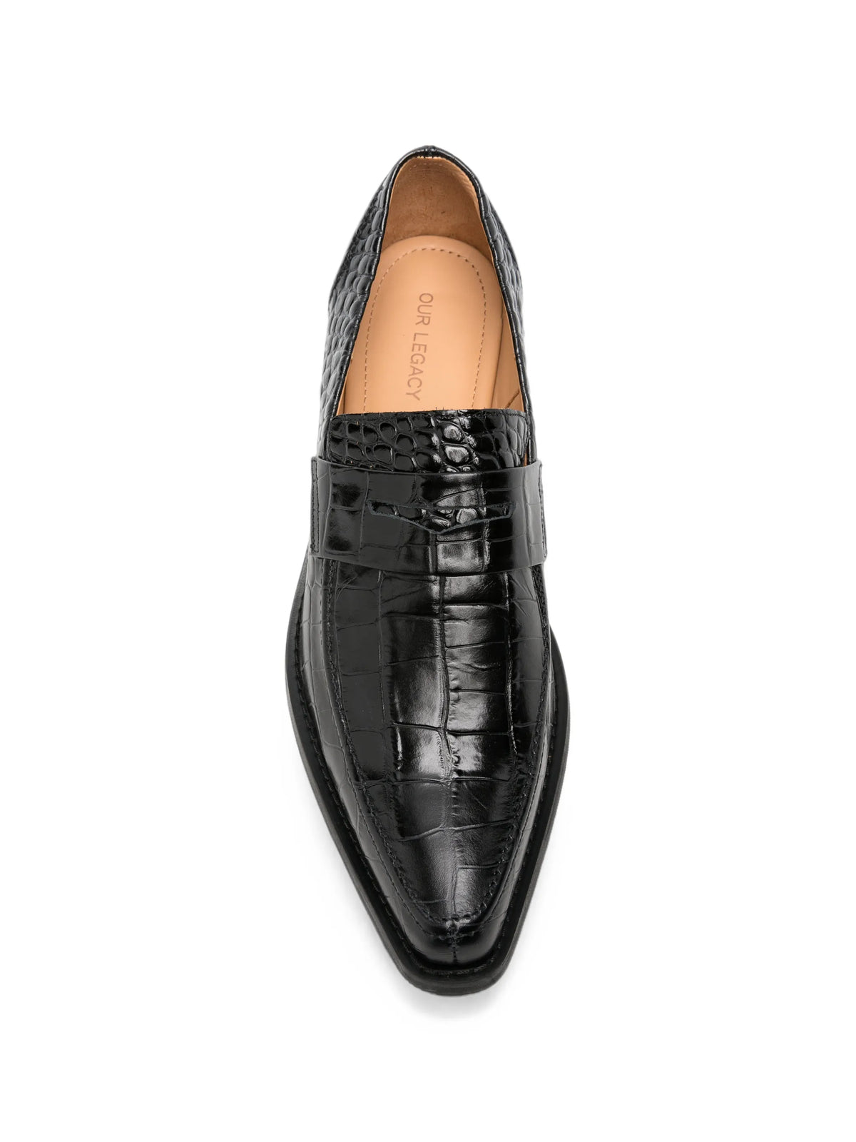 Cypher croc-effect leather loafers