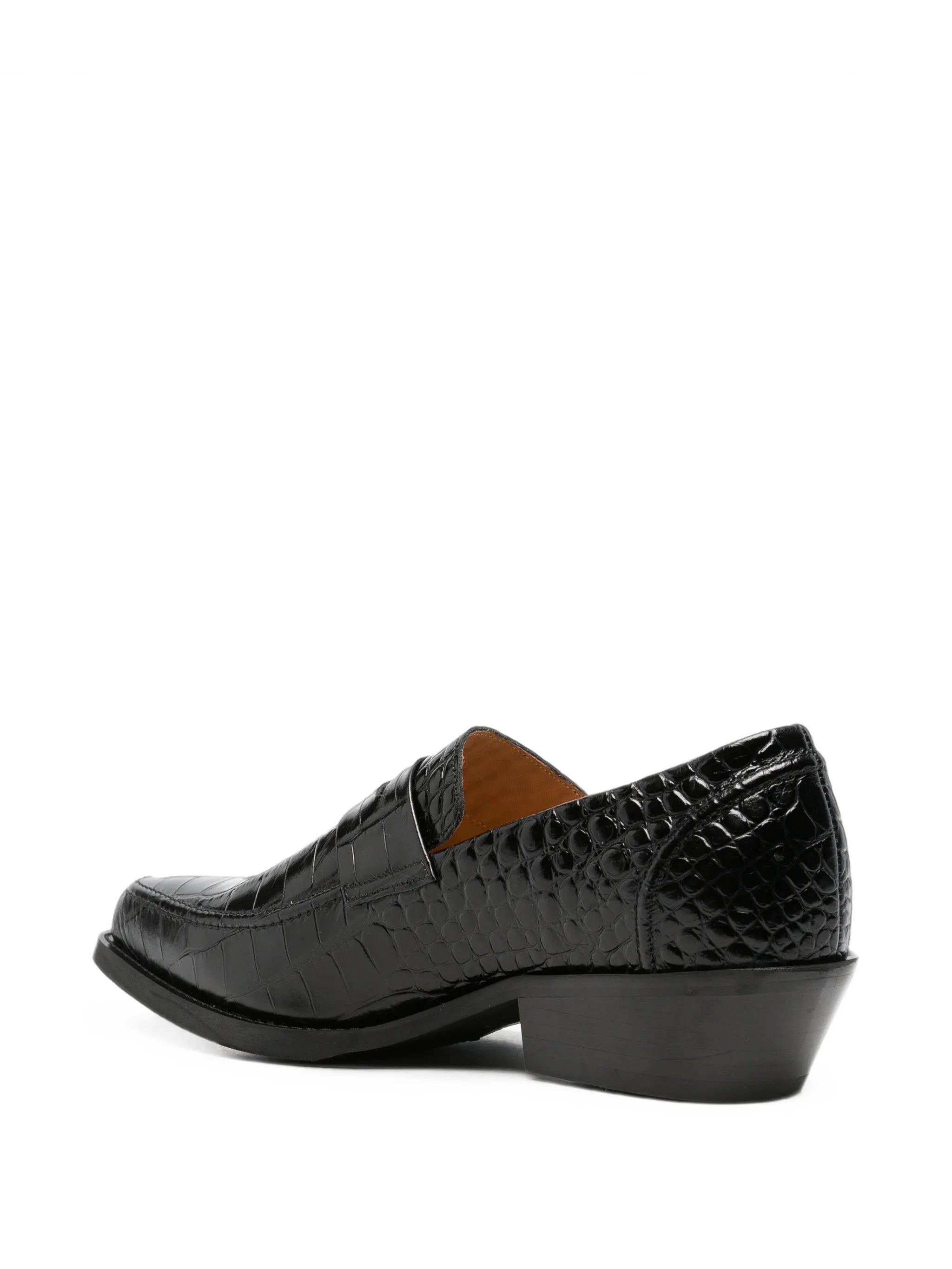 Cypher croc-effect leather loafers