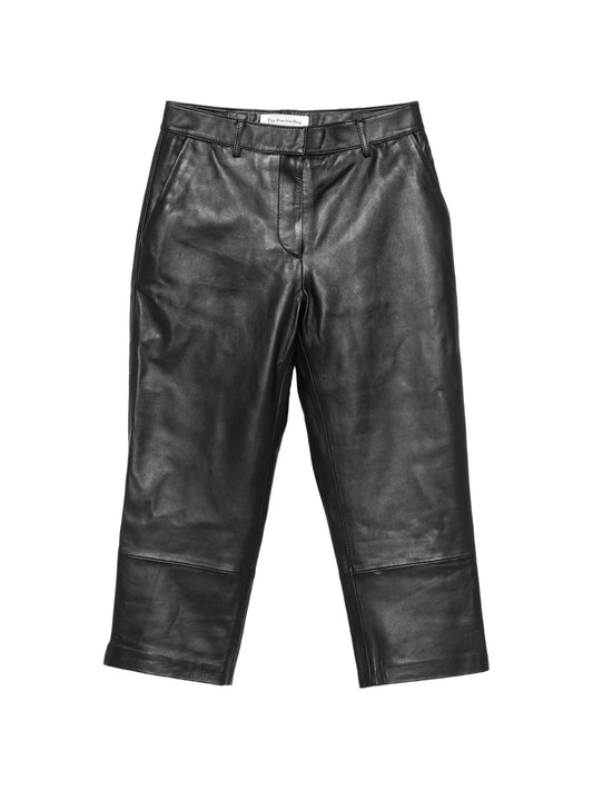Lior leather capri trousers