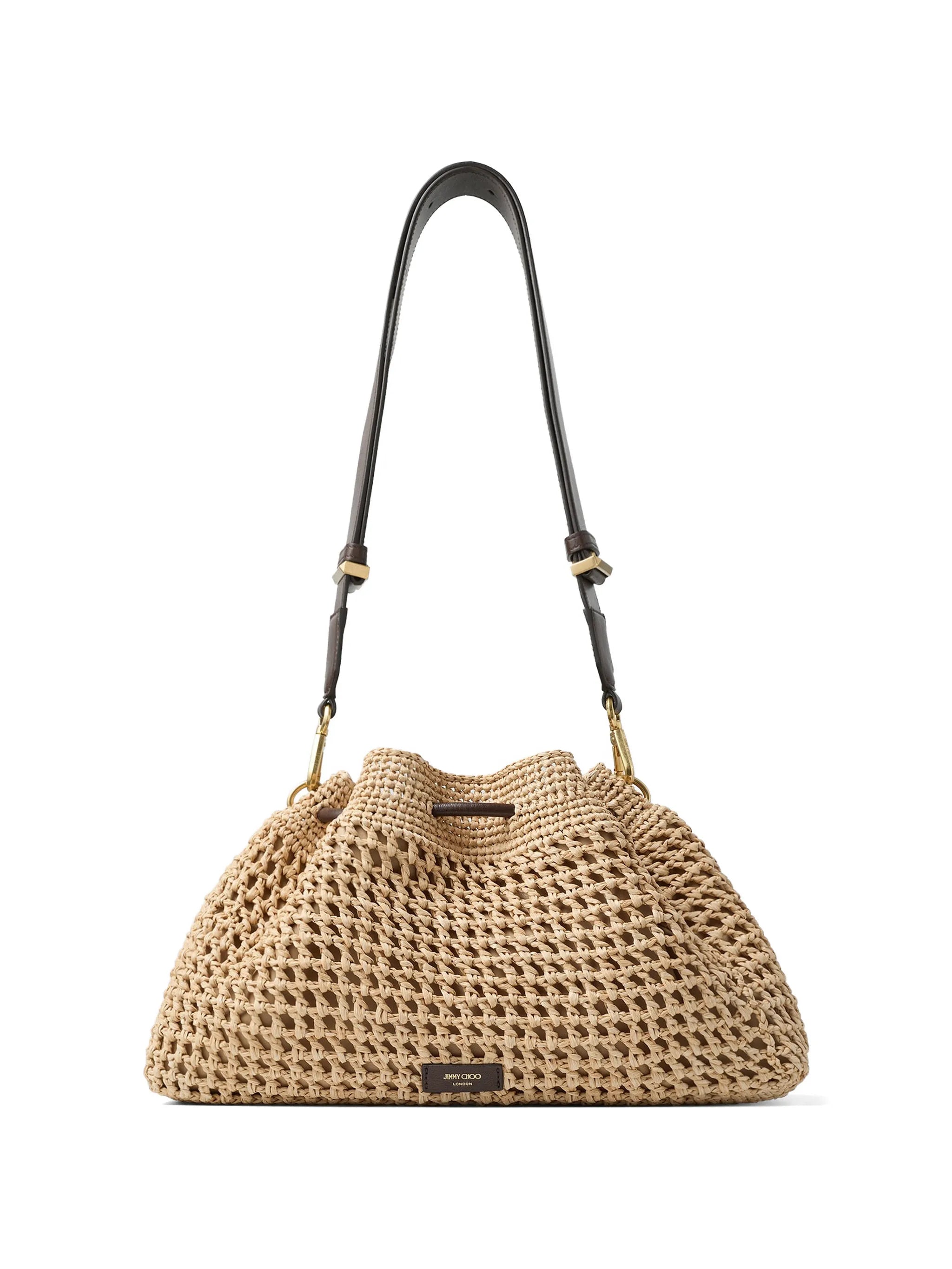 Cinch beaded shoulder bag
