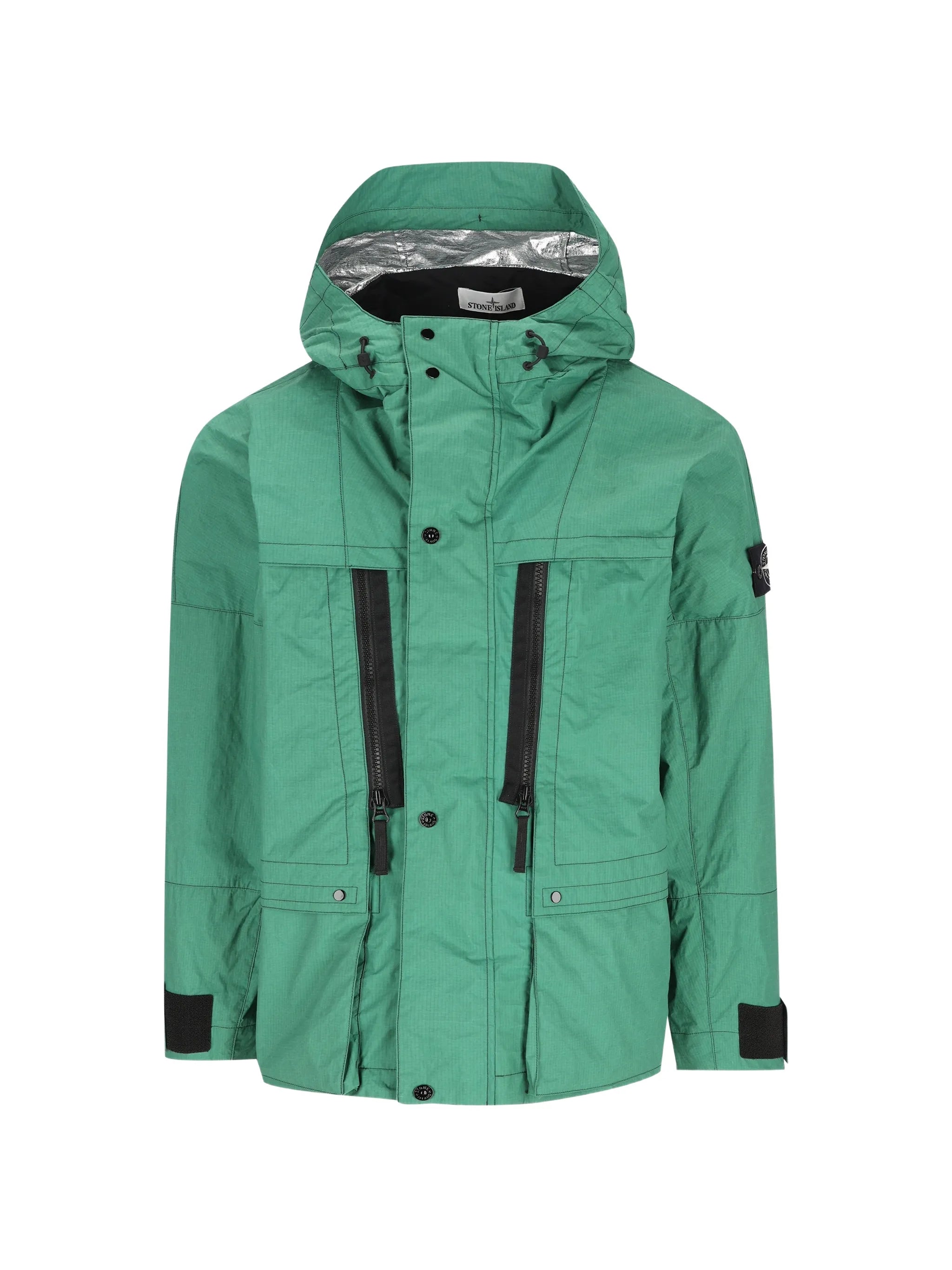 logo-badge hooded jacket