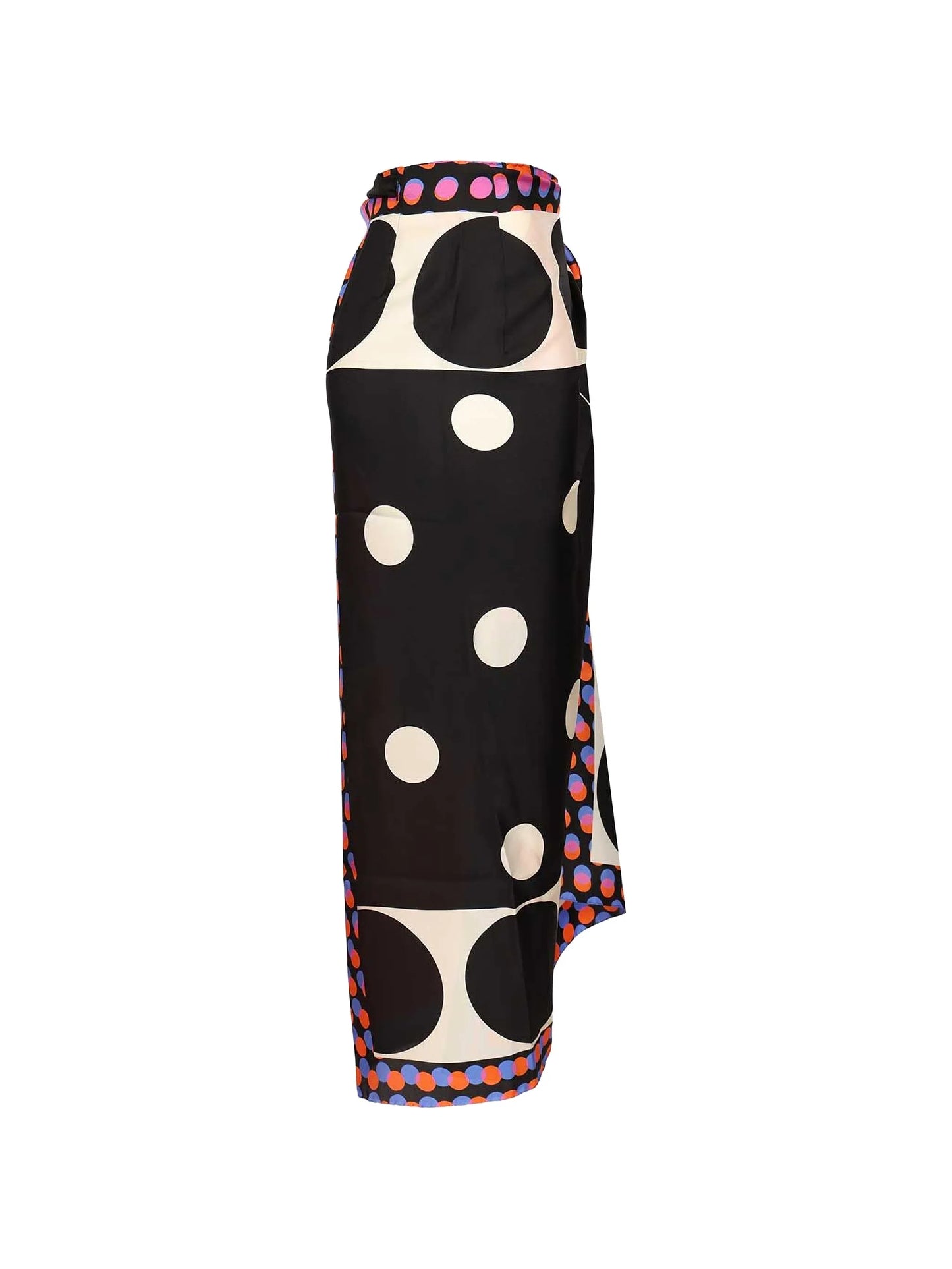 polka-dot midi skirt